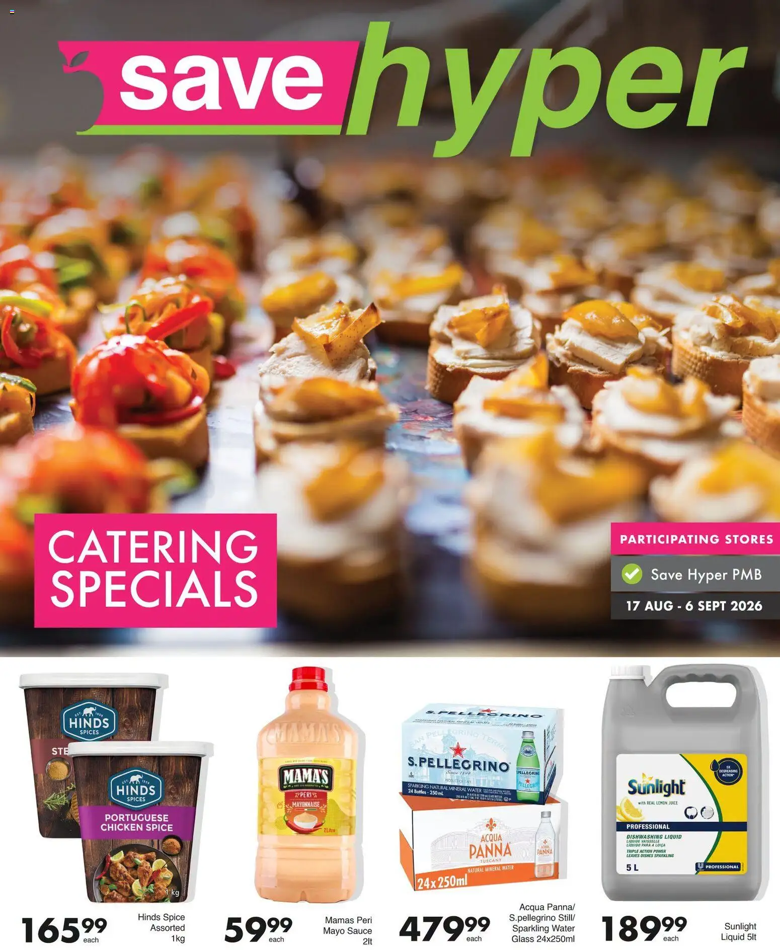 New Save catalogue – valid from 17/08/2026 | Page: 1 | Products: Mineral water, Mayonnaise, Sauce, Dishwashing liquid