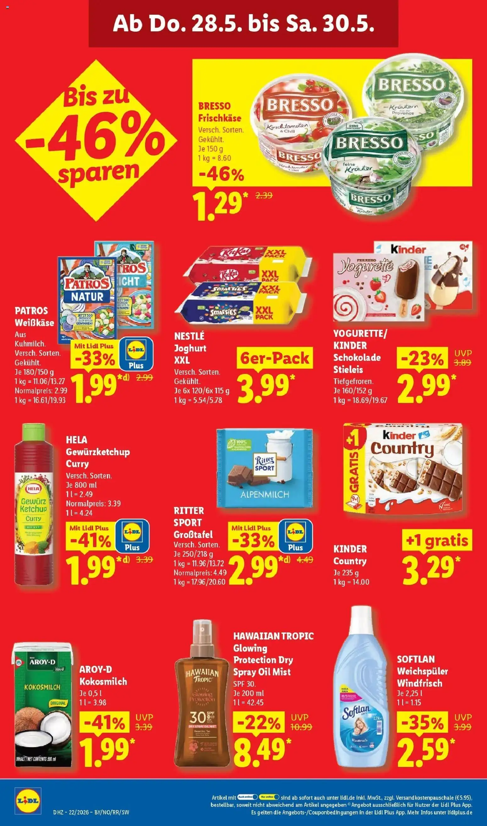Lidl Prospekt Hof-innenstadt – gültig ab 26.05.2026 | Seite: 66 | Produkte: Patros, Weichspüler, Ketchup, Frischkase