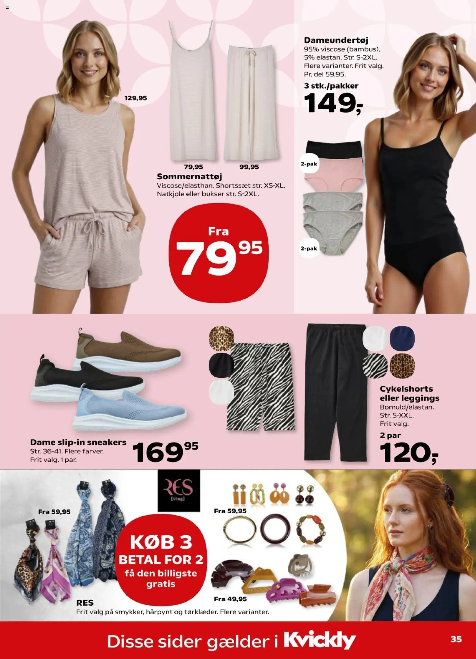Kvickly tilbudsavis – gyldig fra 02/07/2026 | Side: 41 | Produkter: Bukser, Leggings, Sneakers