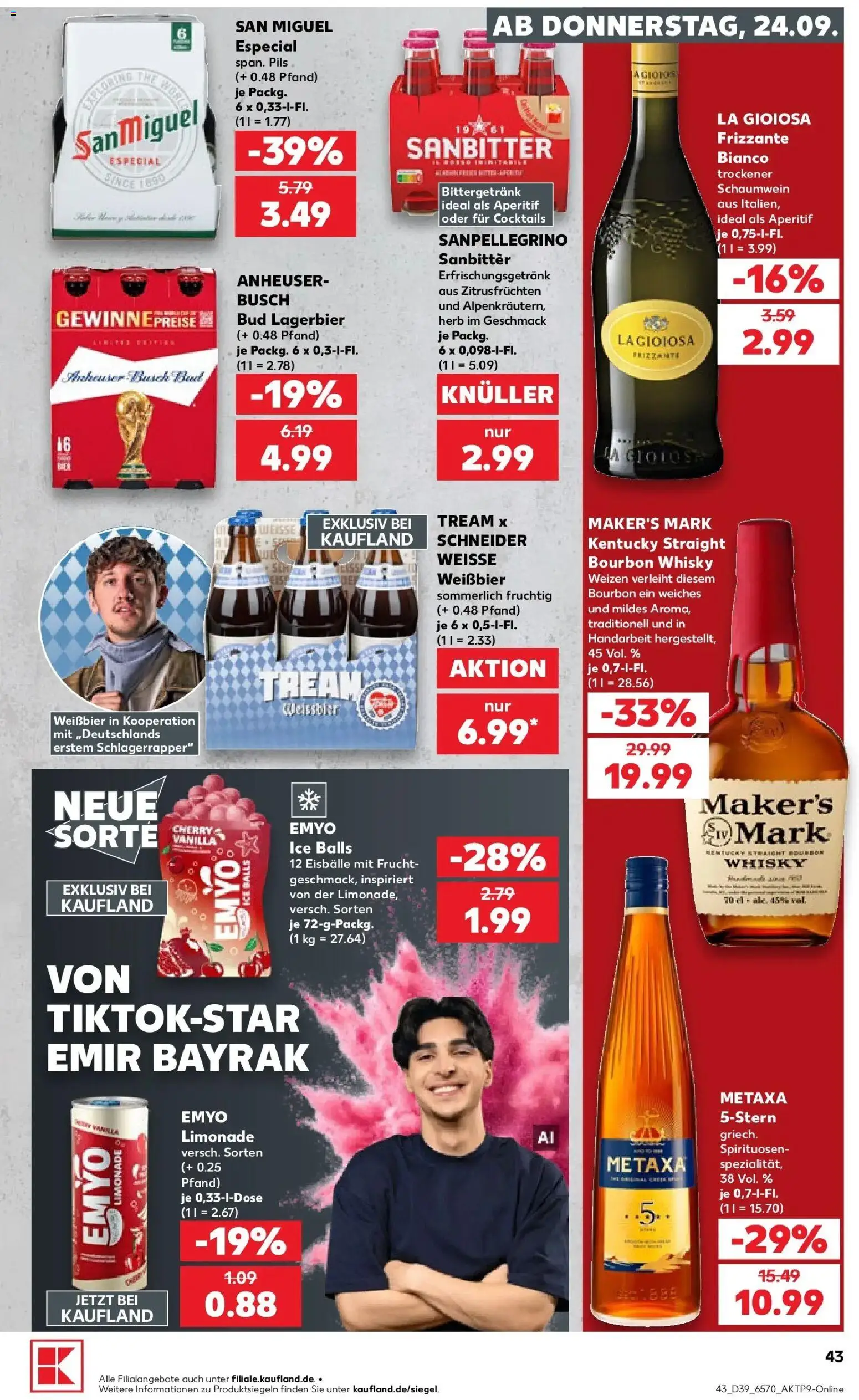 Prospekt Kaufland ab 21.09.2026 » Angebote Online zum Blättern | Seite: 53 | Produkte: Whisky, Bad, Limonade, Bourbon