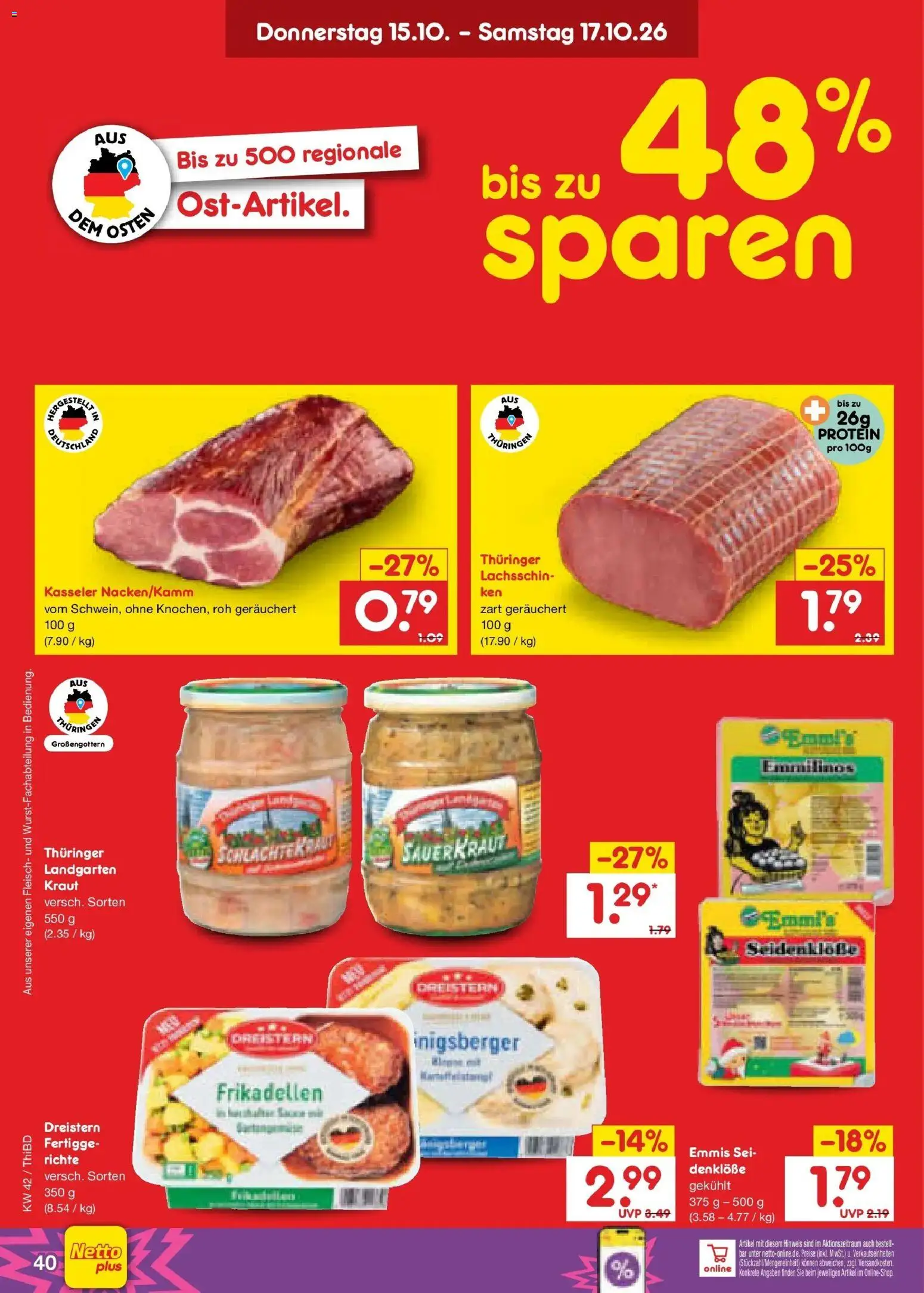 Netto Marken-Discount Prospekt Thiendorf – gültig ab 12.10.2026 | Seite: 56 | Produkte: Kraut, Fleisch