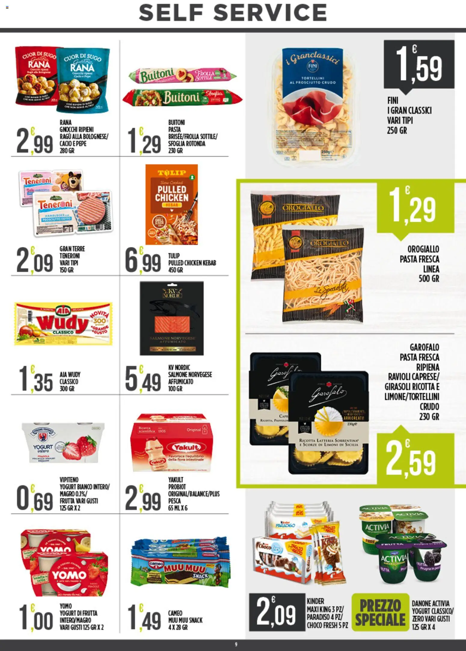 Volantino Euroesse del 15.06.2026 | Pagina: 9 | Prodotti: Frutta, Pepe, Prosciutto, Gnocchi