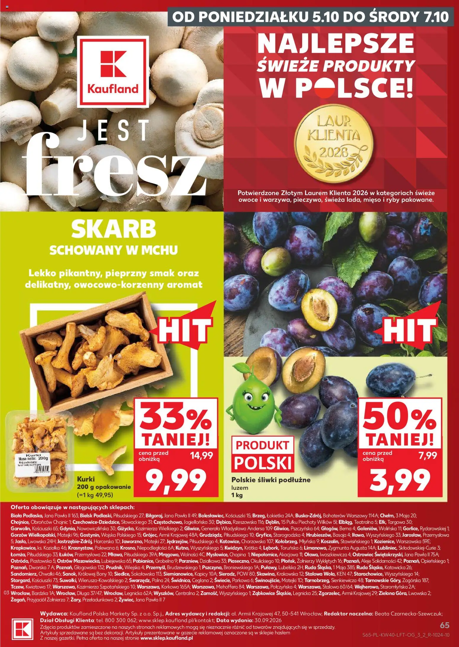 Kaufland Polsko leták od 01.10.2026 | Strana: 65 | Produkty: Ryby