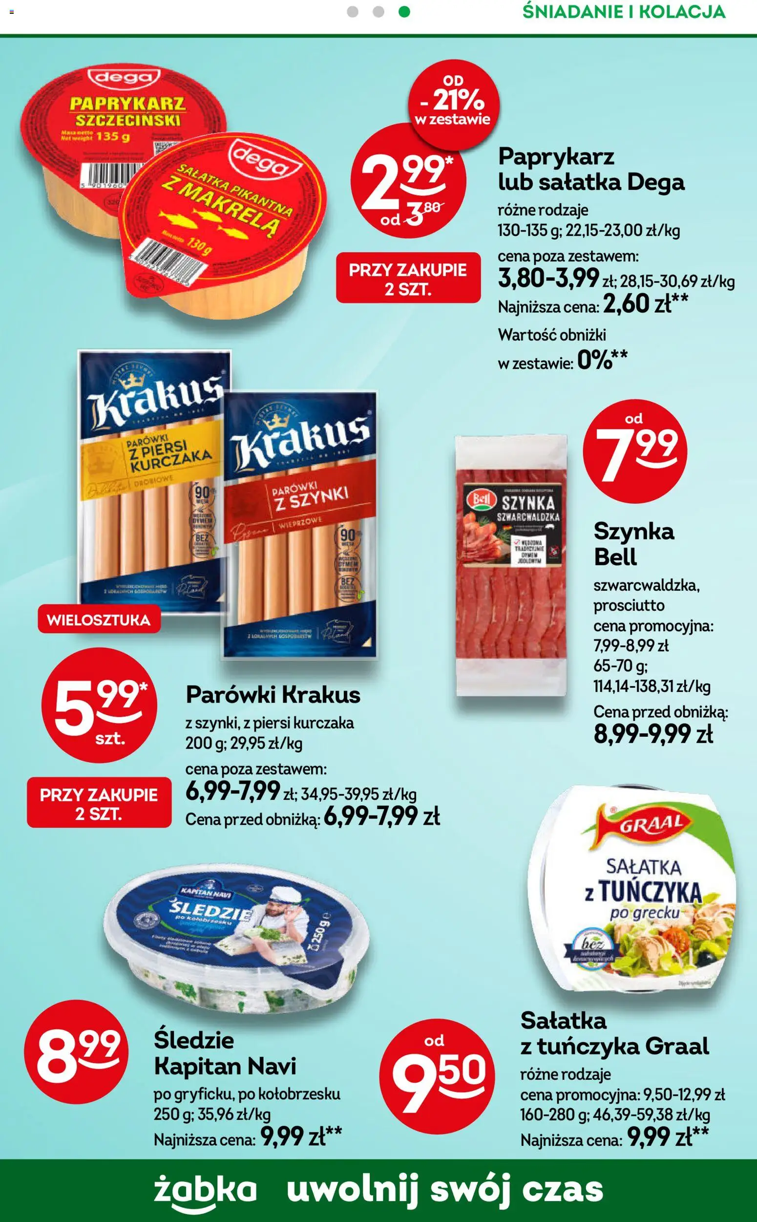 Żabka gazetka - Codzienne produkty od 01.07.2026 | Strona: 12 | Produkty: Paprykarz szczeciński, Bell, Szynka, Prosciutto