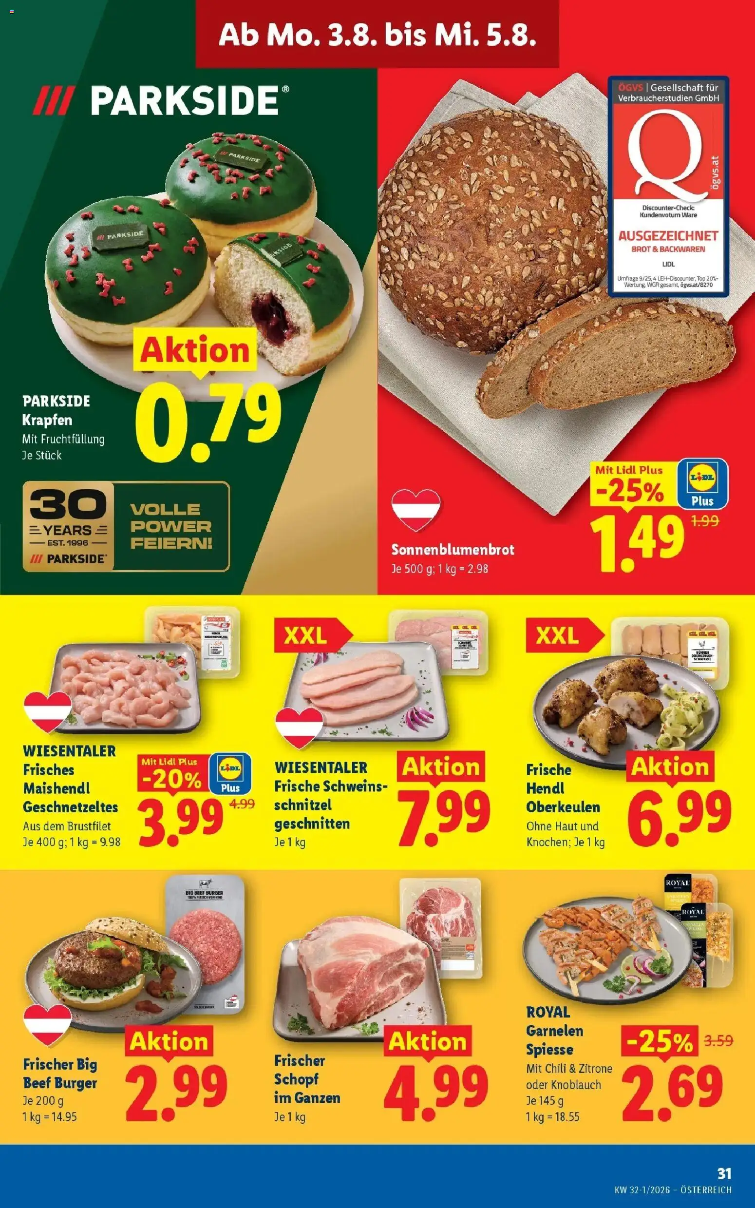 Lidl Flugblatt - Fohnsdorf, Neunkirchen, Graz gültig ab 30.07.2026 | Seite: 40 | Produkte: Zitrone, Knoblauch, Chili, Brot