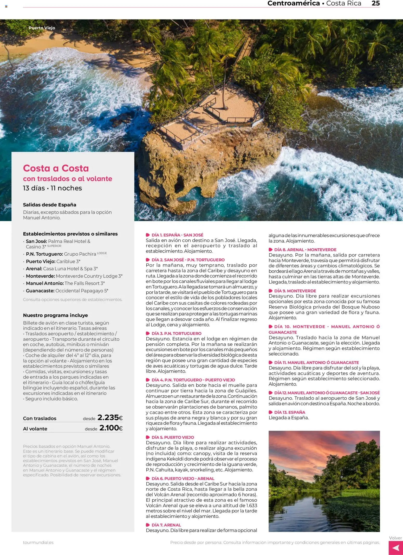 Viajes El Corte Inglés Centroamérica y Sudamérica │ válido desde el 01/01/2026 | Página: 24 | Productos: Aves, Tierra, Agua, Cacao