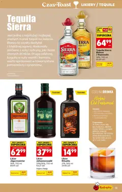 Náhled letáku Biedronka Polsko leták - Czas na toast od 15.06.2026 | Strana: 35 | Produkty: Jägermeister, Whisky, Tequila, Tequila Sierra