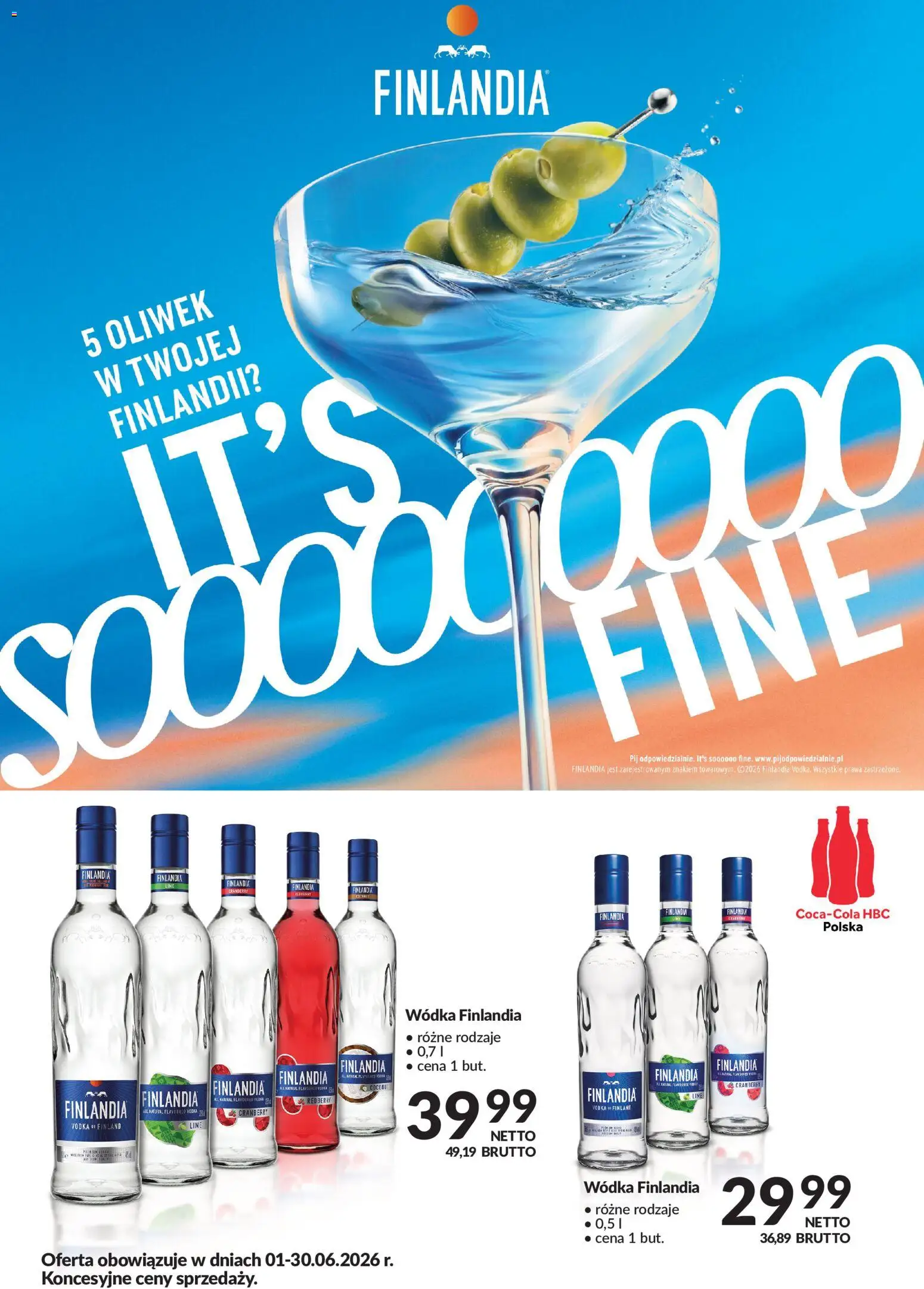 Makro gazetka - Finalndia od 01.06.2026 | Strona: 1 | Produkty: Wódka finlandia, Vodka, Wódka