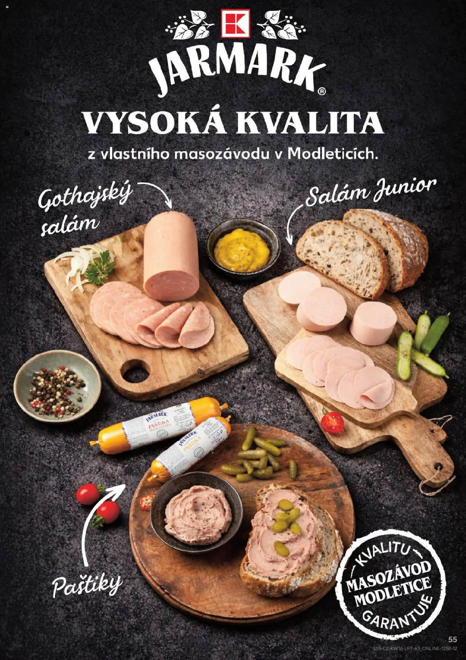Kaufland leták od 15.04.2026 | Strana: 55 | Produkty: Salám, Gothajský salám, Paštika