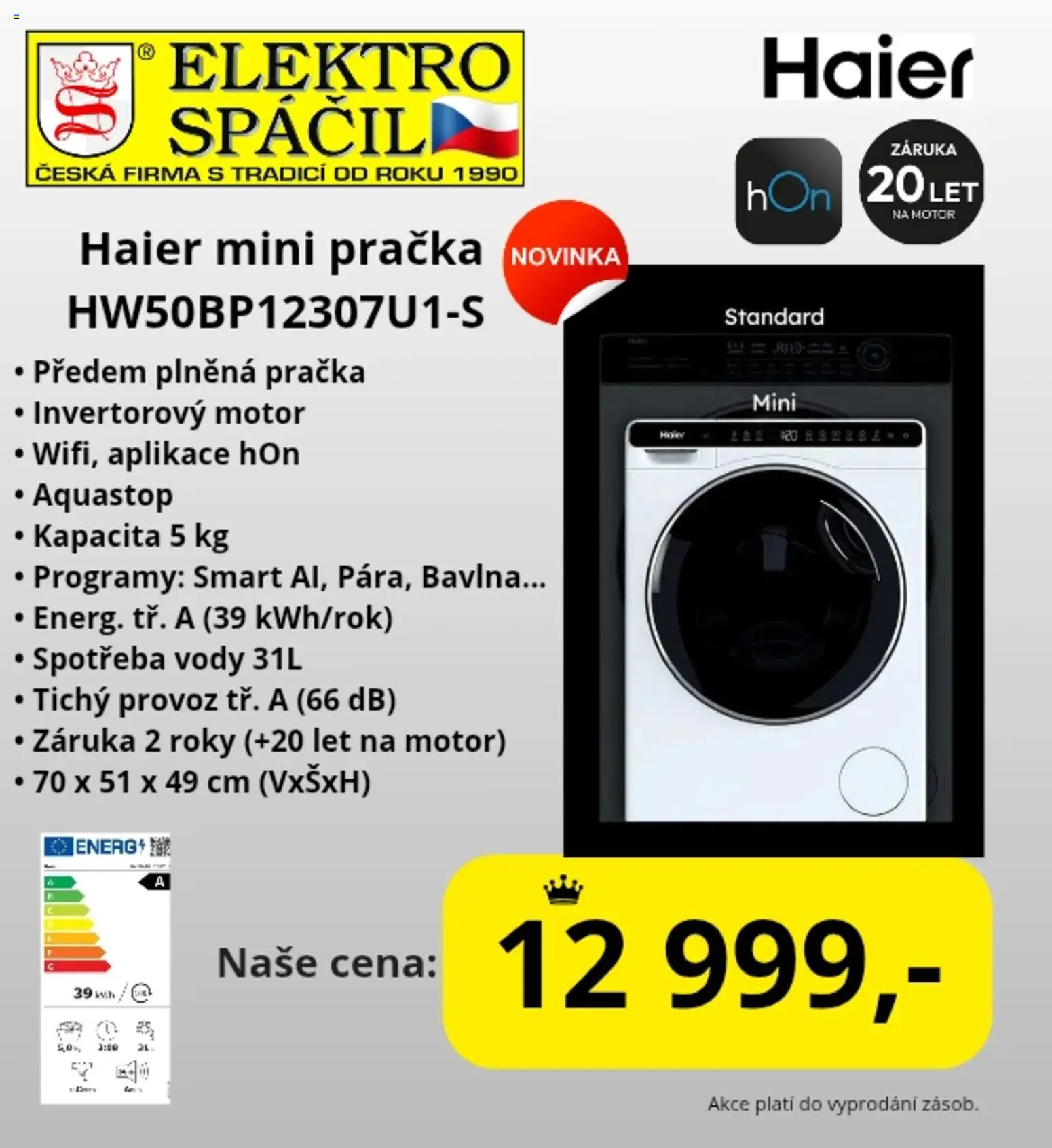 Elektro Spáčil leták od 06.07.2026 | Strana: 3 | Produkty: Pračka, Elektro