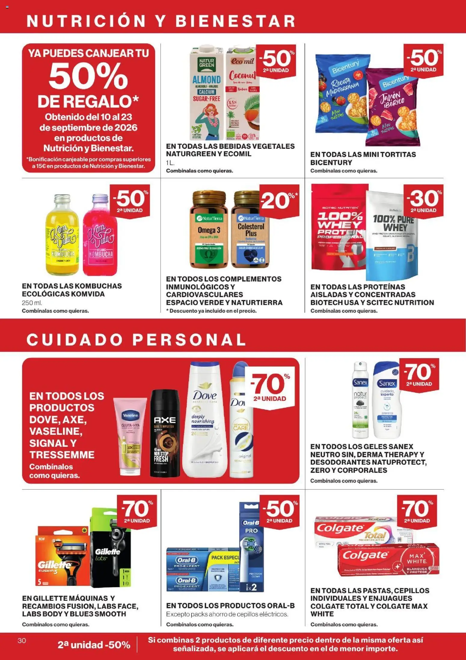 Supercor folleto │ válido desde el 24/09/2026 | Página: 30 | Productos: Omega 3, Jamón ibérico, Bebidas vegetales, Bebidas