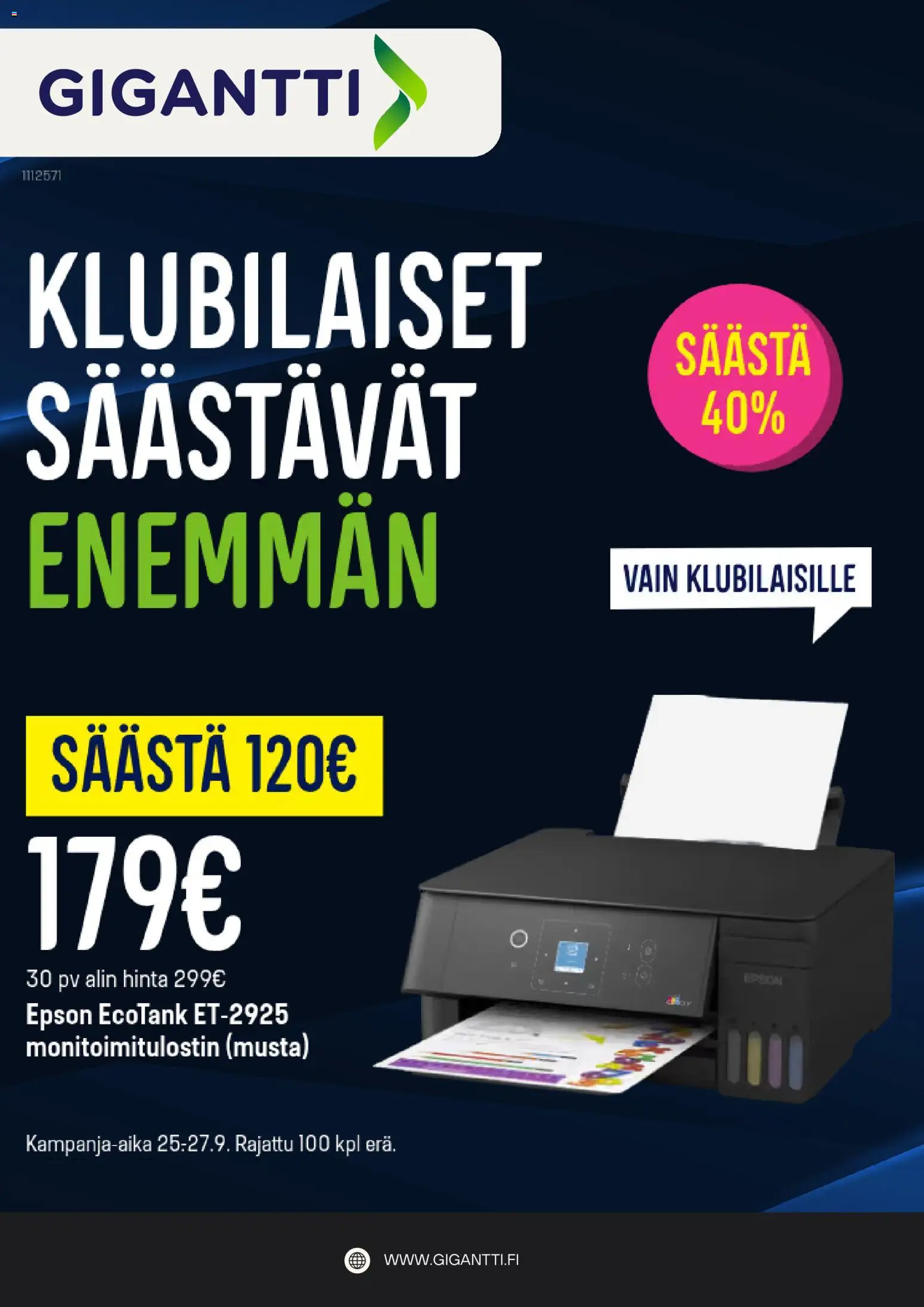 Gigantti tarjoukset – voimassa 25/09/2026 alkaen | Sivu: 4 | Tuotteet: Monitoimitulostin