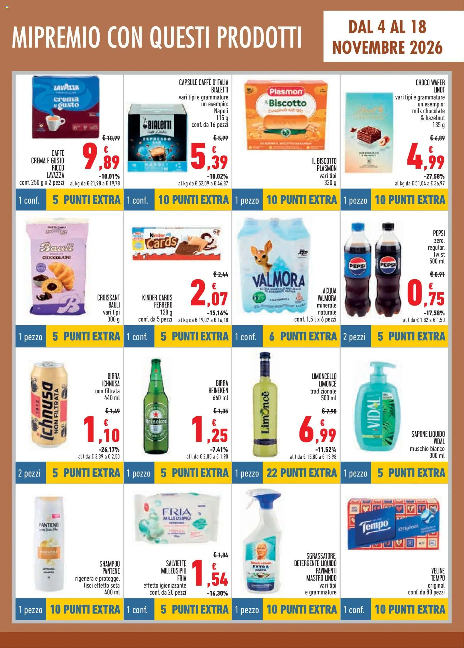 Volantino Conad del 04/11/2026 | Pagina: 5 | Prodotti: Shampoo, Birra, Sgrassatore, Lavazza