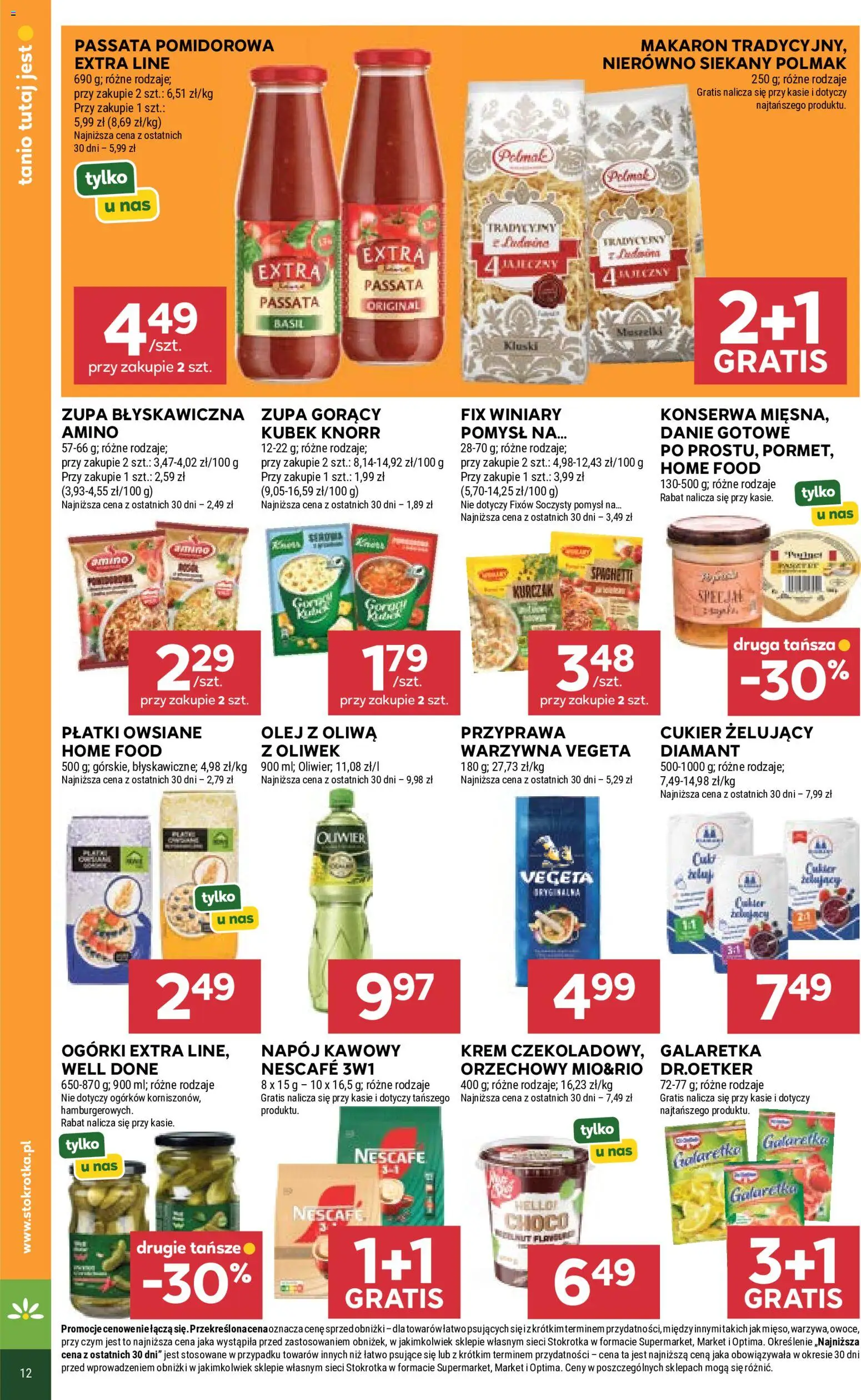 Stokrotka gazetka - Market od 18.06.2026 | Strona: 20 | Produkty: Nescafe, Płatki, Ogórki, Owoce