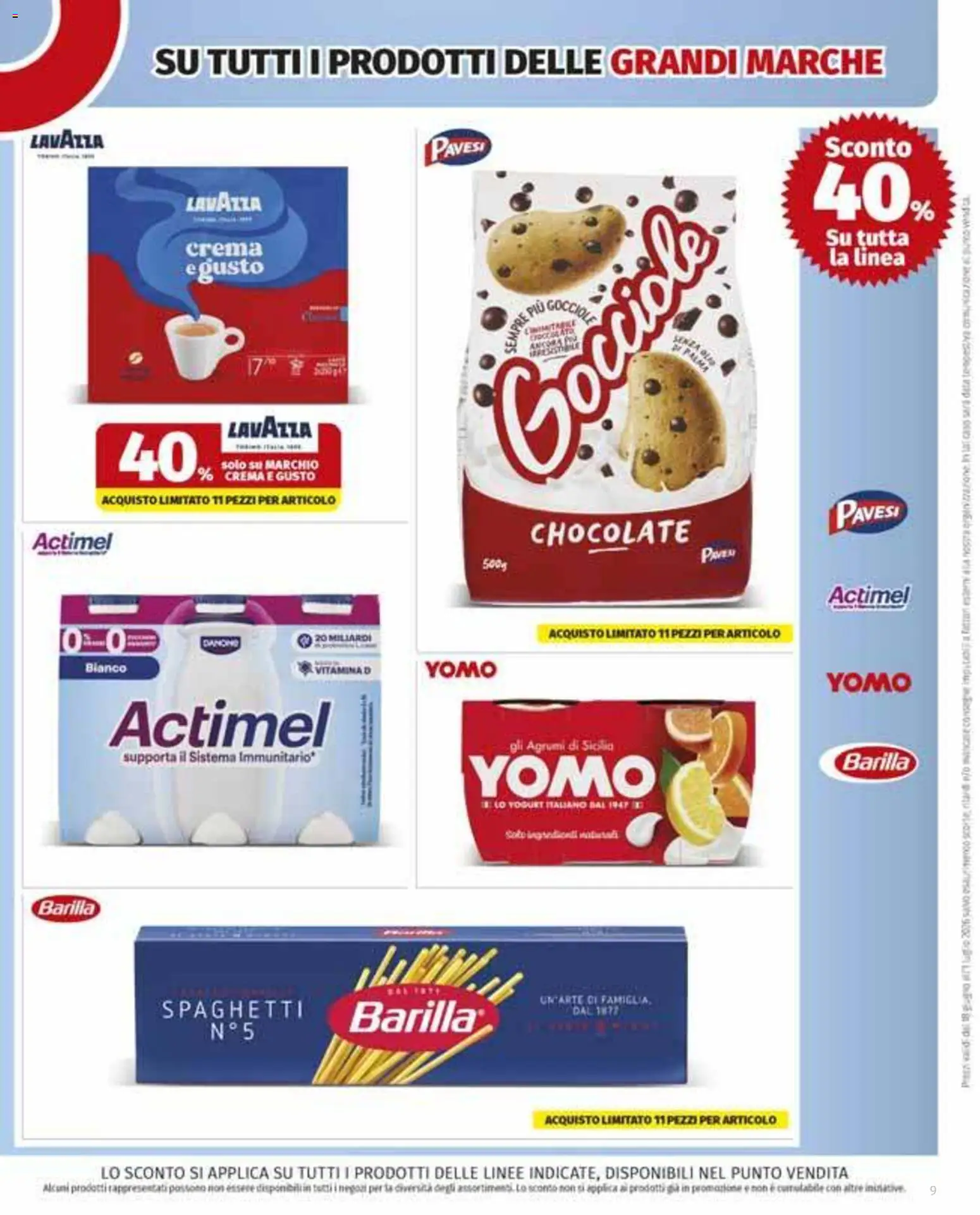 Volantino COOP del 11.06.2026 | Pagina: 9 | Prodotti: Crema, Yogurt, Tè, Agrumi