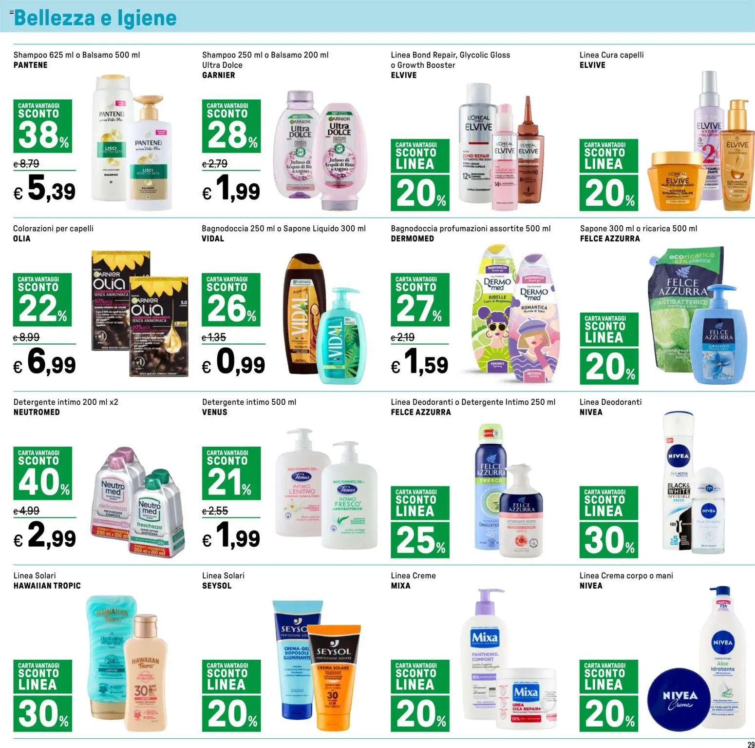 Volantino Iper del 04.06.2026 | Pagina: 29 | Prodotti: Crema solare, Sapone, Riso, Acqua