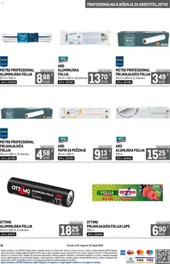 Metro Profesionalna rješenja za ugostiteljstvo - Pregled kataloga iz trgovine Metro, vrijedi od 01.06.2026 | Stranica: 16 | Proizvodi: Papir za pečenje