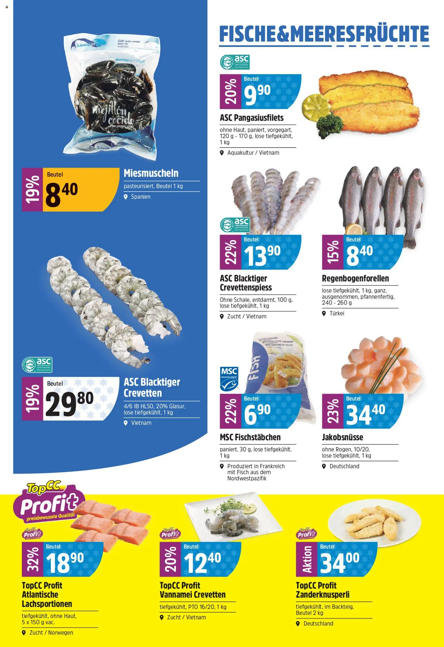 TopCC aktionen – gültig ab 07.09.2026 | Seite: 8 | Produkte: Fisch