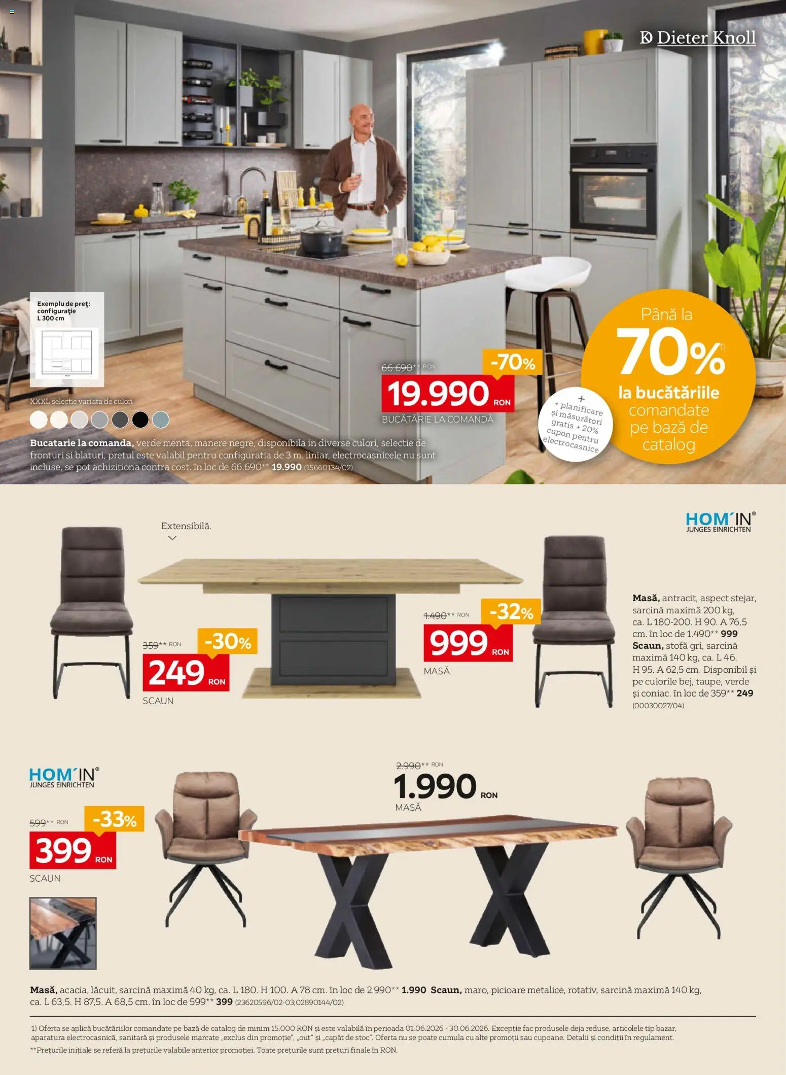 Noul catalog XXXLutz – valabil de la 01.06.2026 | Pagină: 10 | Produse: Masă, Scaun, Bucătărie
