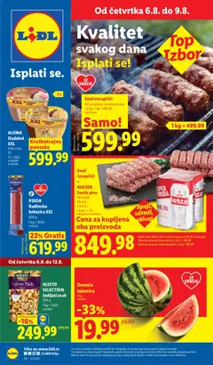 Lidl katalog - pregled Lidl kataloga - važi od 06.08.2026