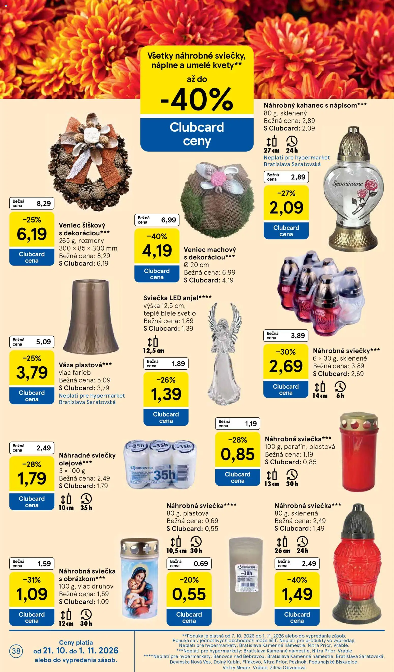 Nové Tesco akcie – leták je platný od 21.10.2026 | Strana: 38