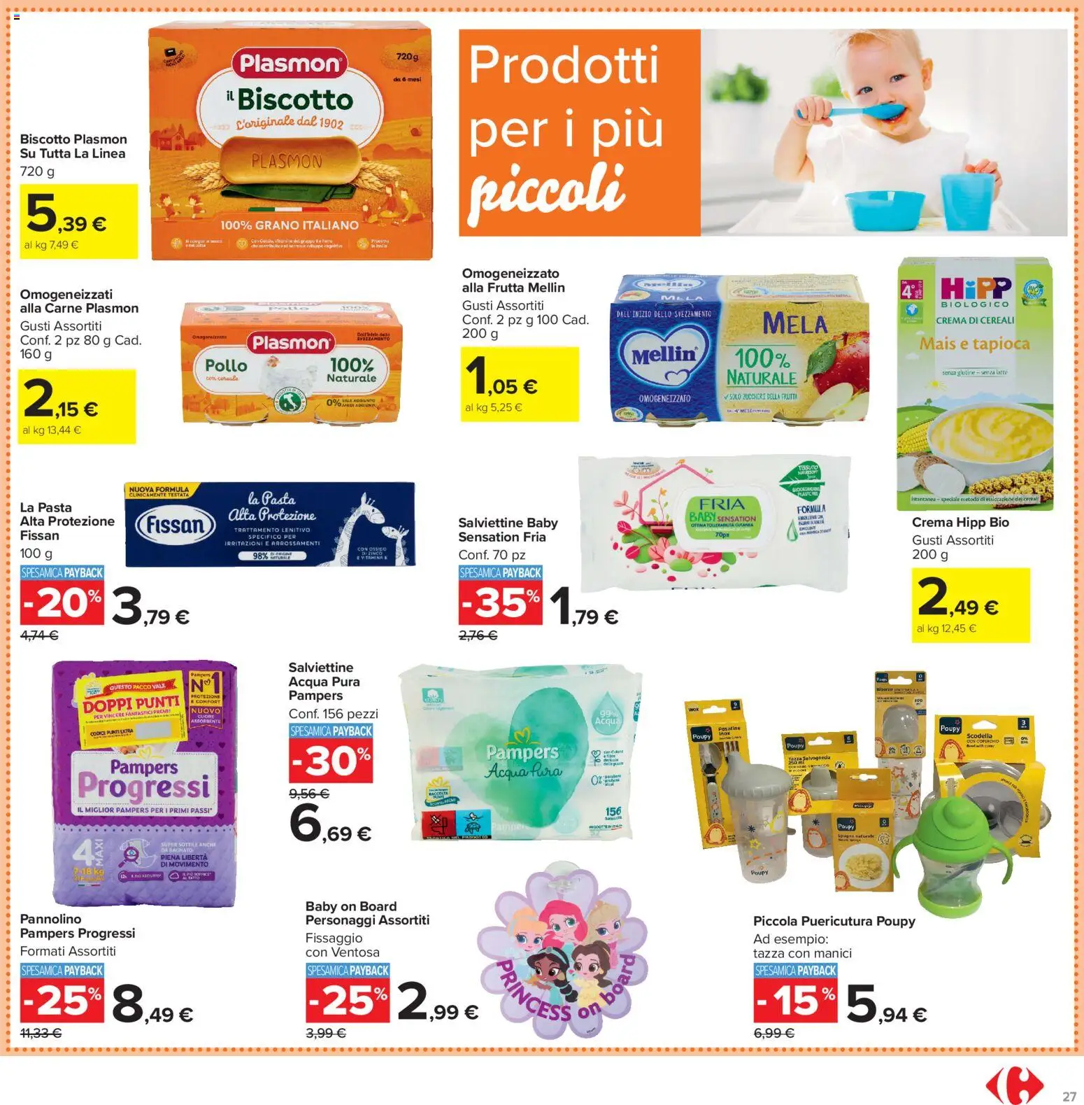 Volantino Carrefour del 13/07/2026 | Pagina: 27 | Prodotti: Cereali, Acqua, Frutta, Mais