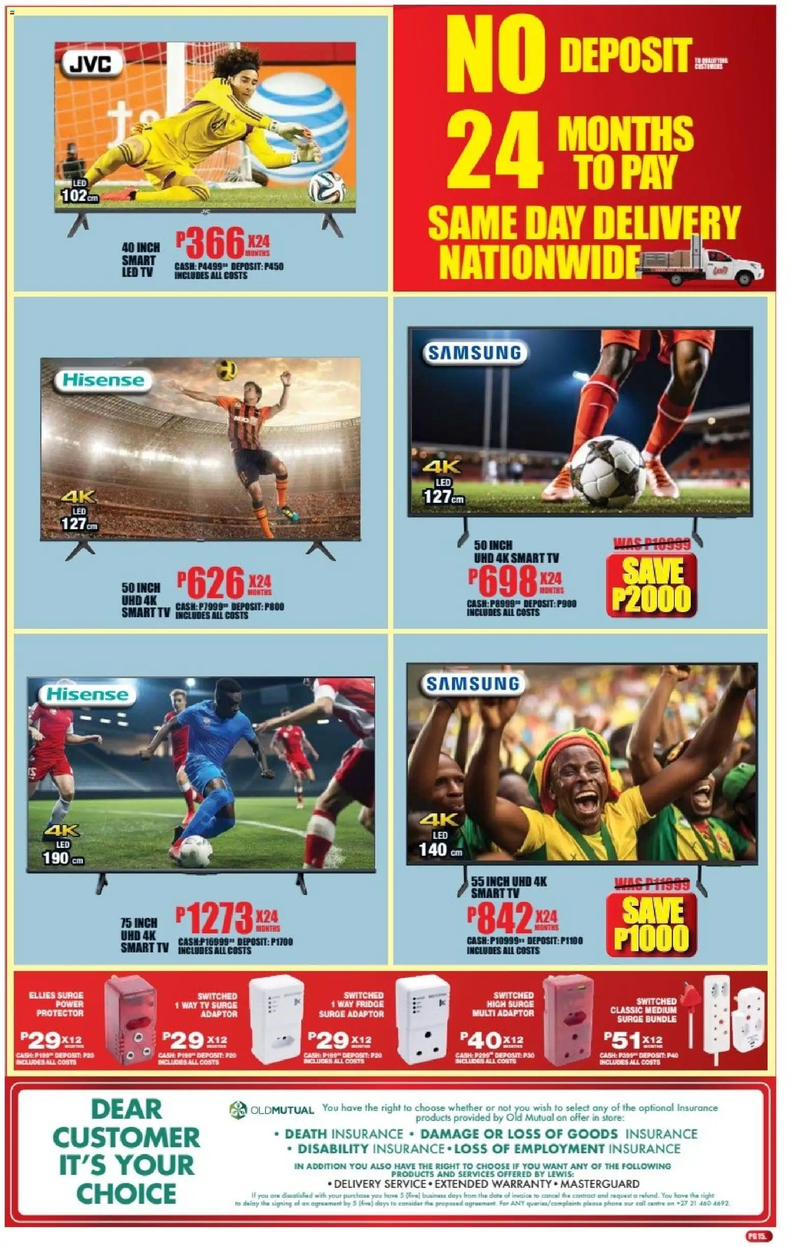 New Lewis Stores catalogue – valid from 06/07/2026 | Page: 15 | Products: TV, Fridge