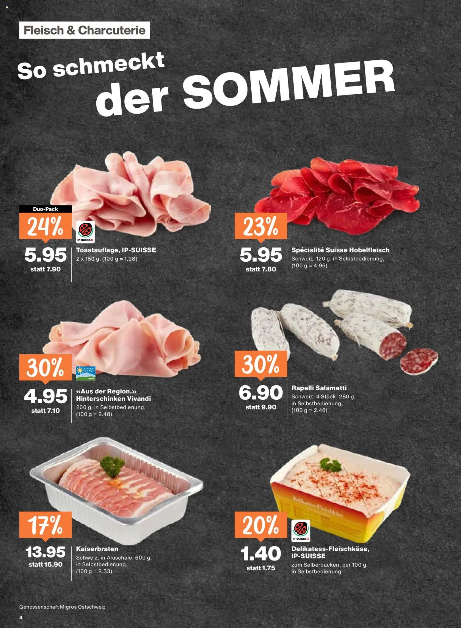 Migros aktionen – gültig ab 23.07.2026 | Seite: 4 | Produkte: Salami