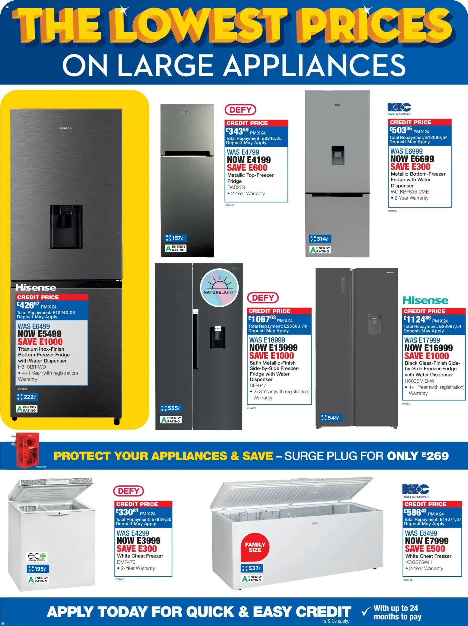 New OK Furniture catalogue – valid from 16.02.2026 | Page: 6 | Products: Freezer, Freezer fridge, Fridge, Water