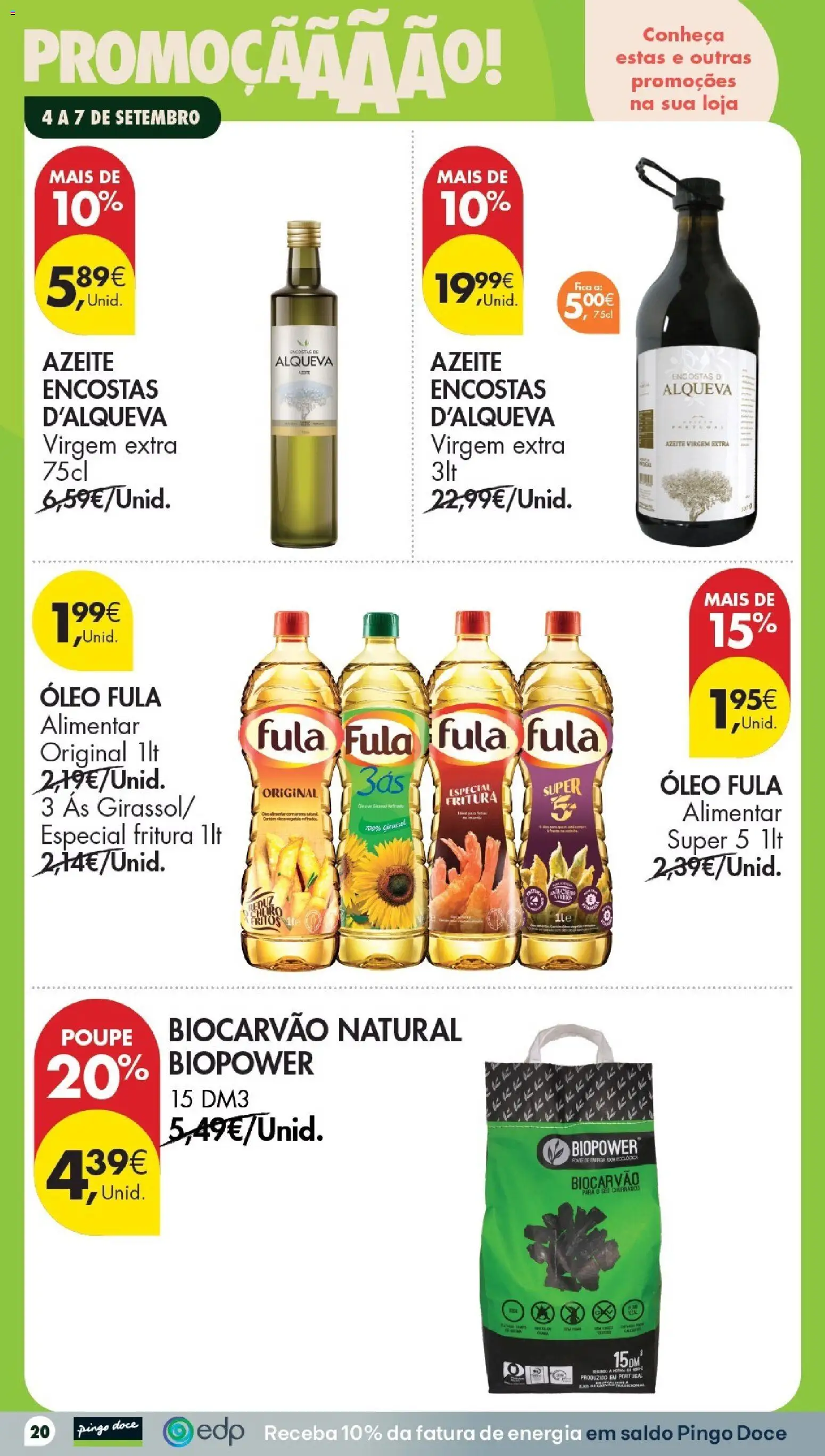 Pingo Doce Poupe este Fim de Semana │ válido de 04/09/2026 | Página: 20 | Produtos: Azeite, Óleo, Azeite virgem extra