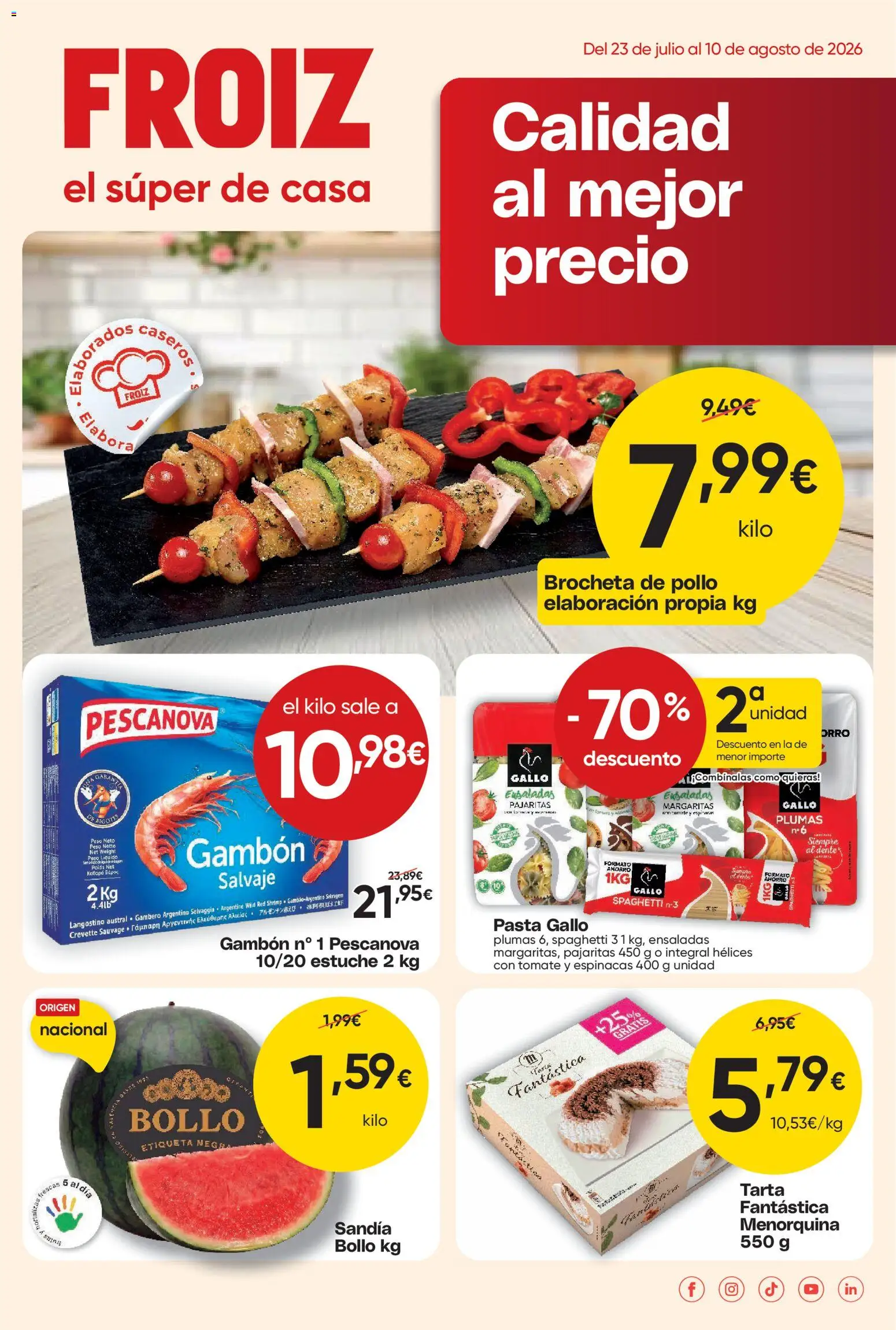 Froiz folleto │ válido desde el 23/07/2026 | Página: 1