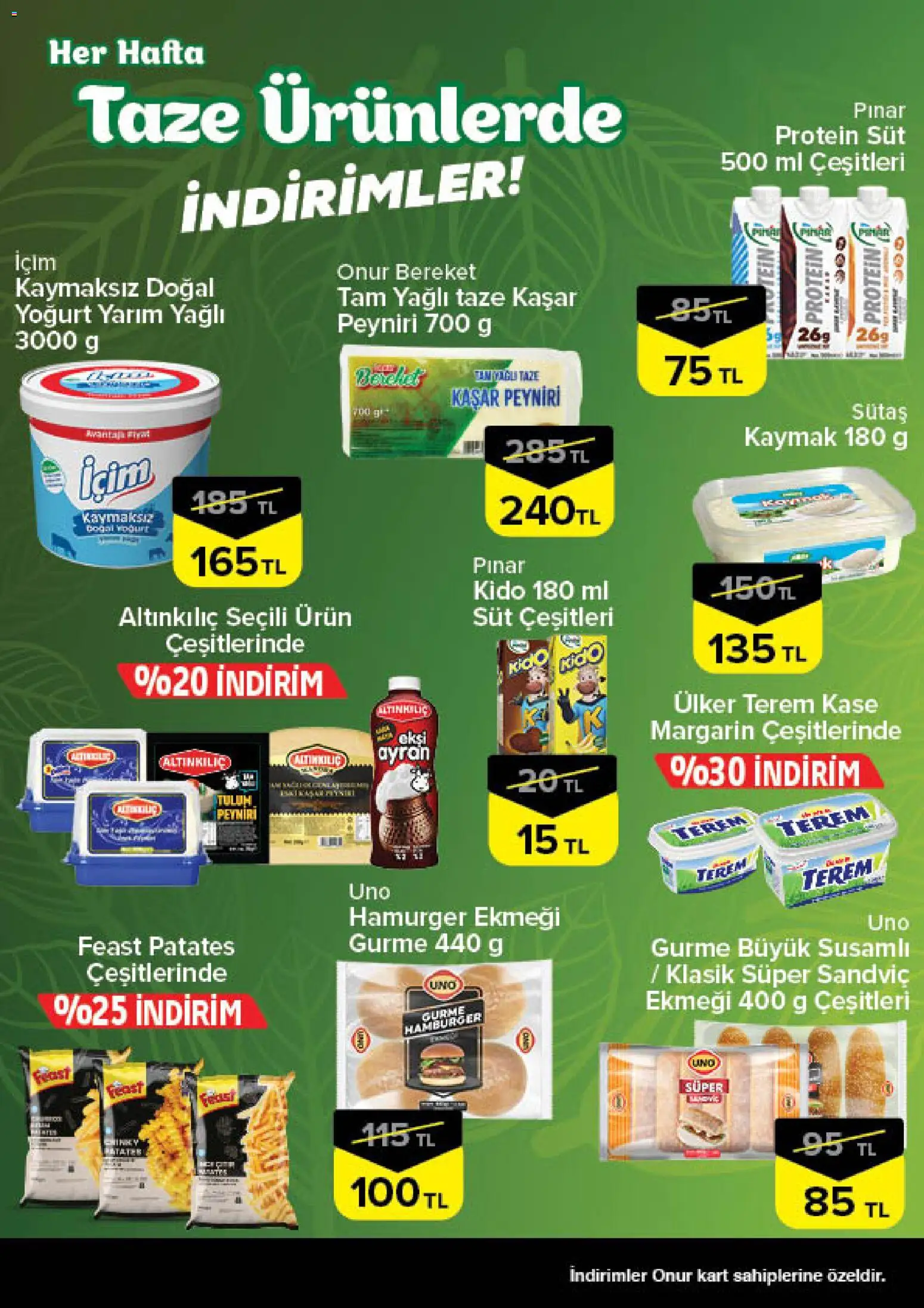 Onur Market - Taze Ürünlerde İndirimler - Bursa - 14.05.2026 tarihinden itibaren geçerlidir | Sayfa: 3
