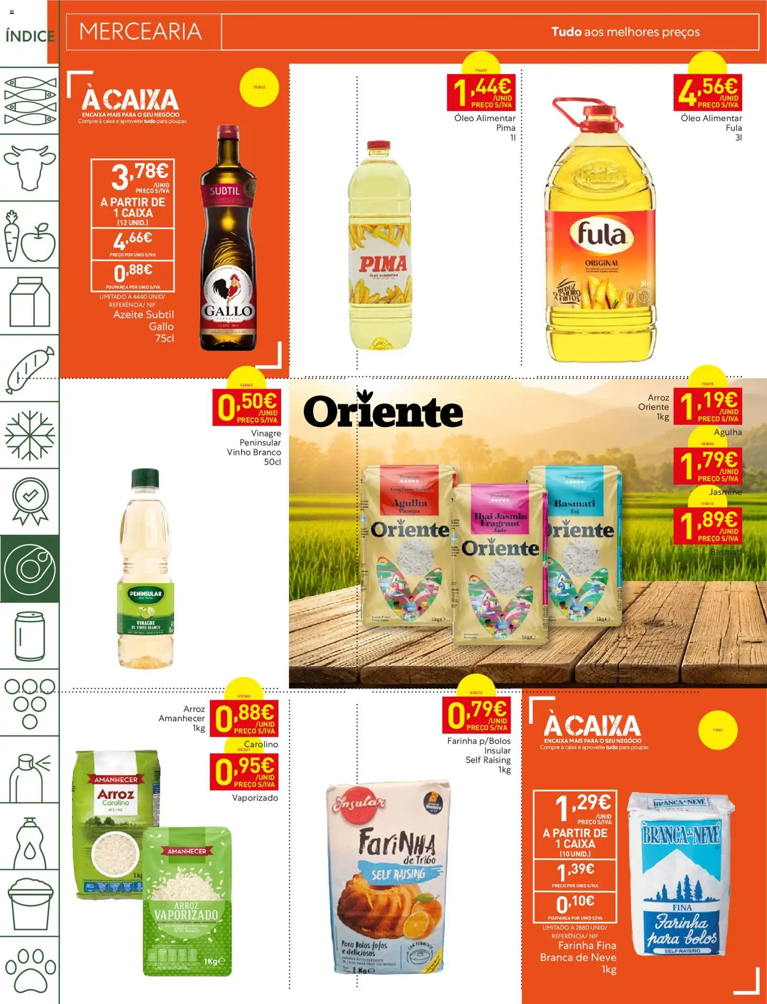Recheio Folheto Madeira │ válido de 26.05.2026 | Página: 18 | Produtos: Vinagre, Azeite, Banco, Arroz
