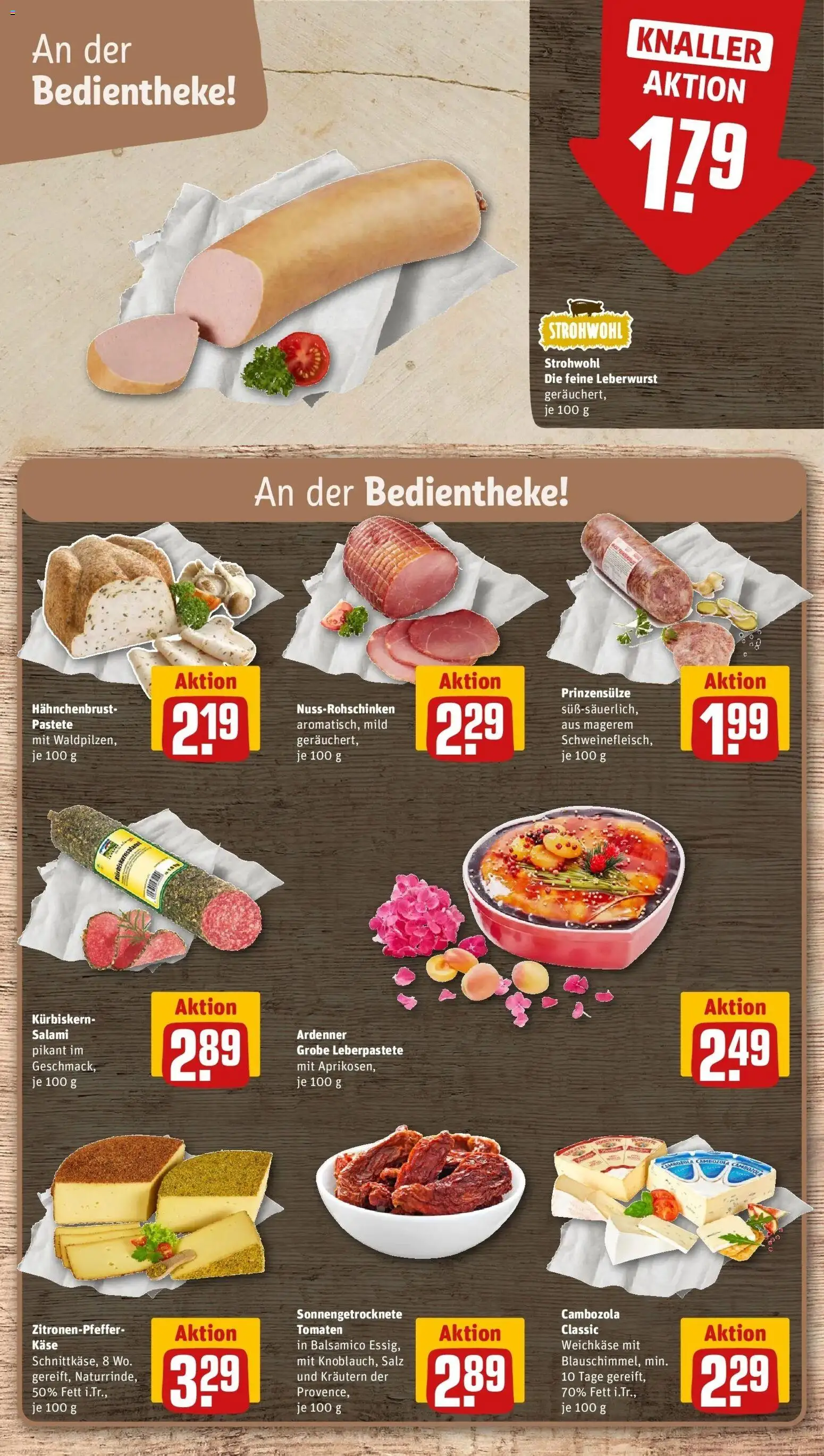 REWE Prospekt ab 26.10.2026 zum Blättern » Angebote | Seite: 9 | Produkte: Käse, Balsamico, Salz, Salami