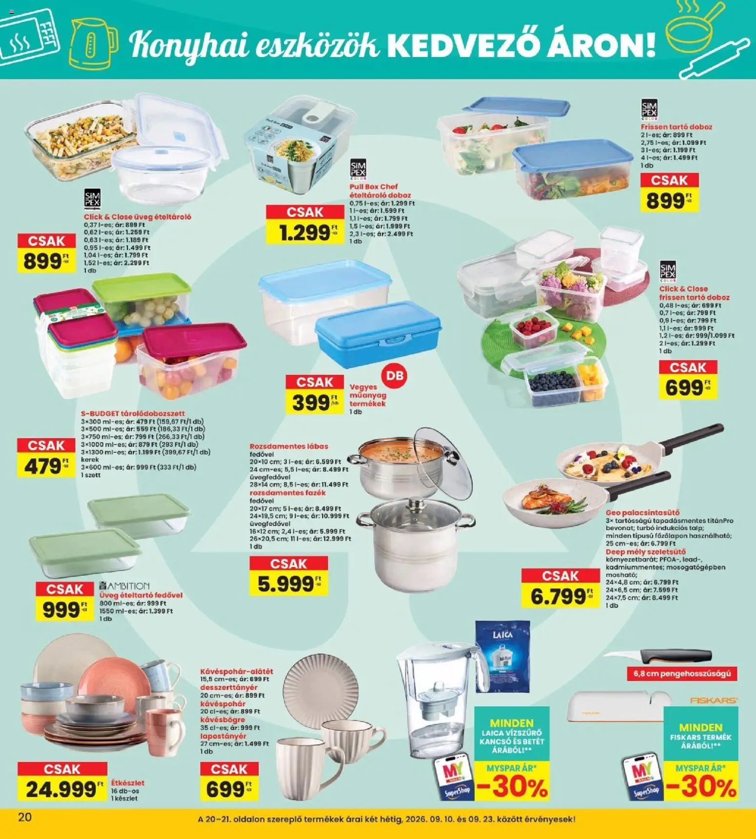 Interspar akciós ujság - amely érvényes a következő dátumtól: 2026.09.10. | Oldal: 20