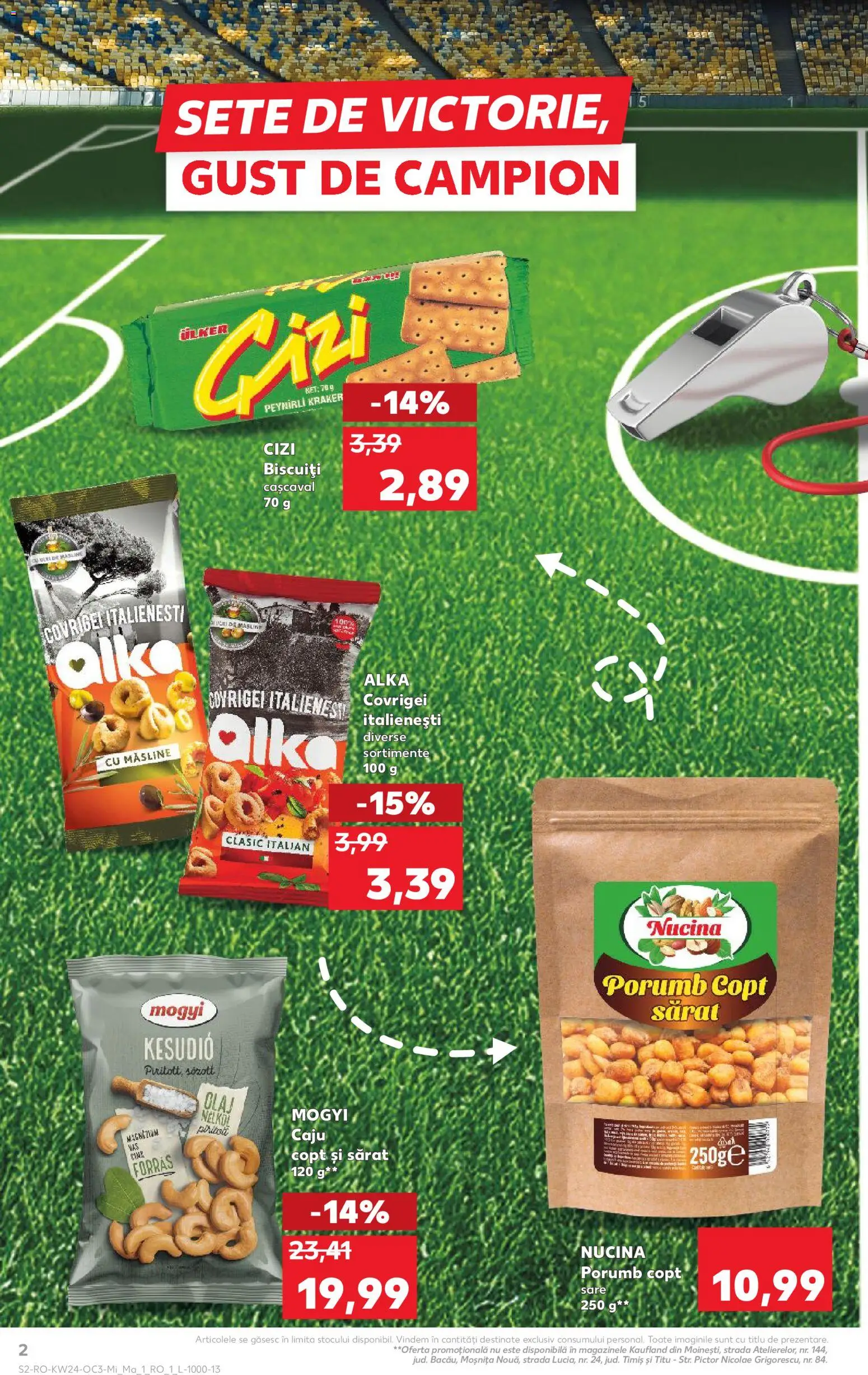 Kaufland RO akciós ujság - amely érvényes a következő dátumtól: 2026.06.10. | Oldal: 2 | Termékek: Kesudió, Olaj