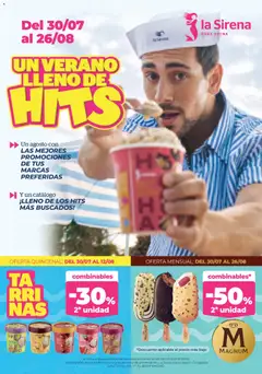 Vista previa La Sirena Catálogo de helados válido desde el 30/07/2026
