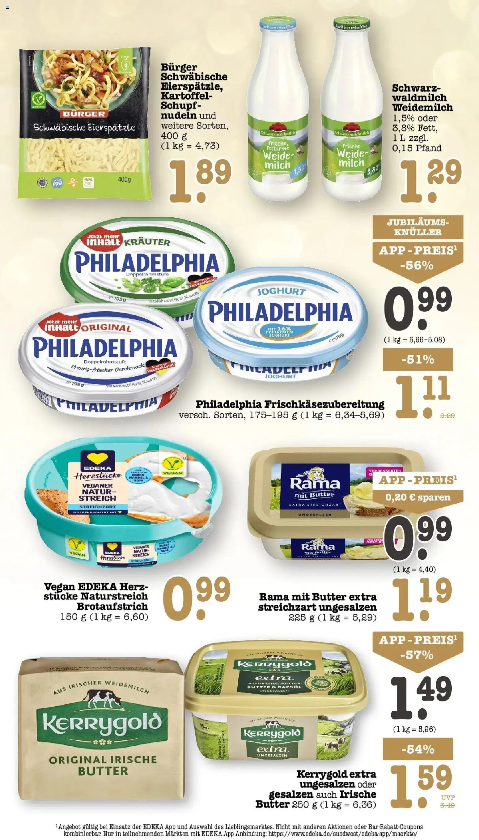 E center Prospekt Karlsruhe (ab 21.09.2026) zum Blättern | Seite: 29 | Produkte: Rama, Milch, Butter, Philadelphia