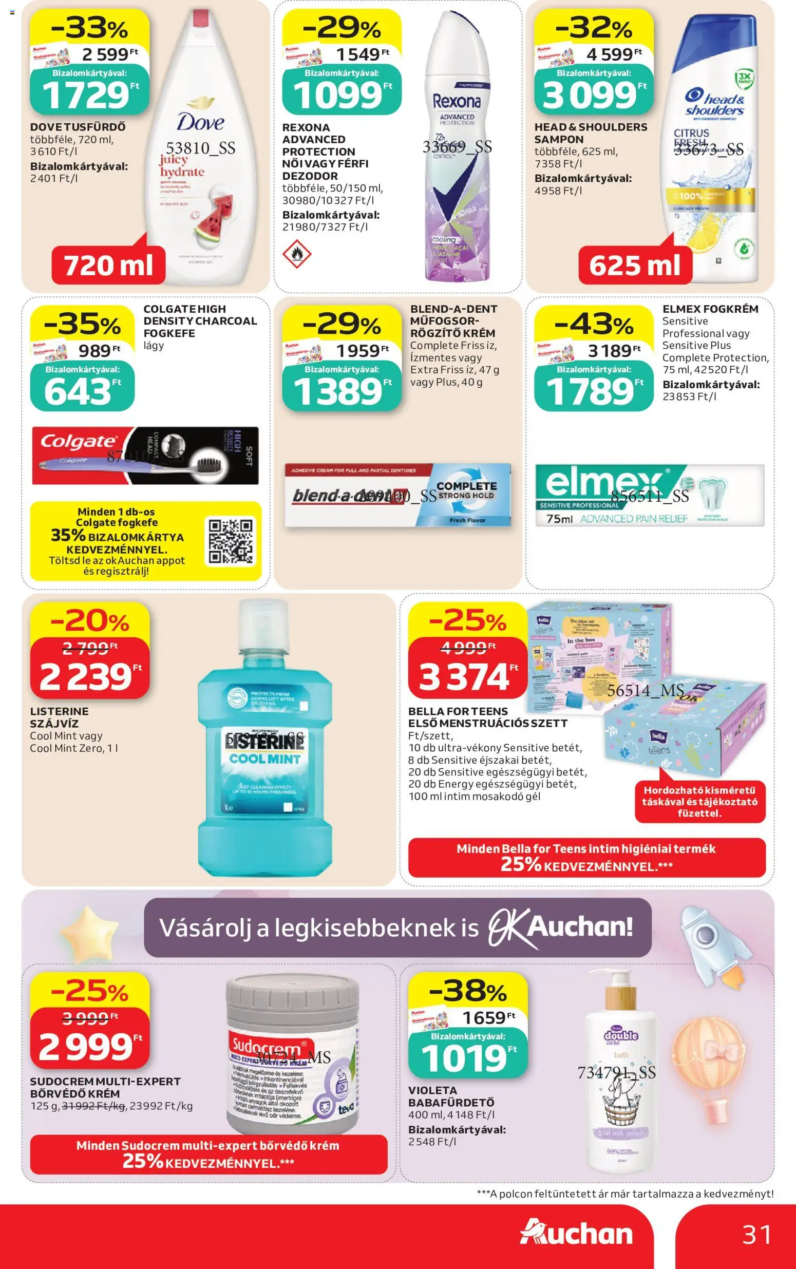 Auchan akciós ujság - amely érvényes a következő dátumtól: 2026.08.13. | Oldal: 31