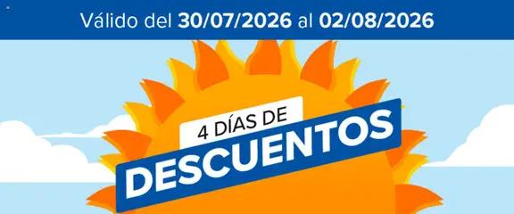 Vista previa Costco 4 días de descuentos válido desde el 30/07/2026