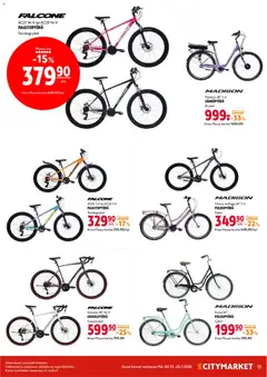 K-Citymarket-mainoslehti voimassa 27/07/2026 alkaen | Sivu: 13 | Tuotteet: Maastopyörä, Sähköpyörä, Polkupyörä