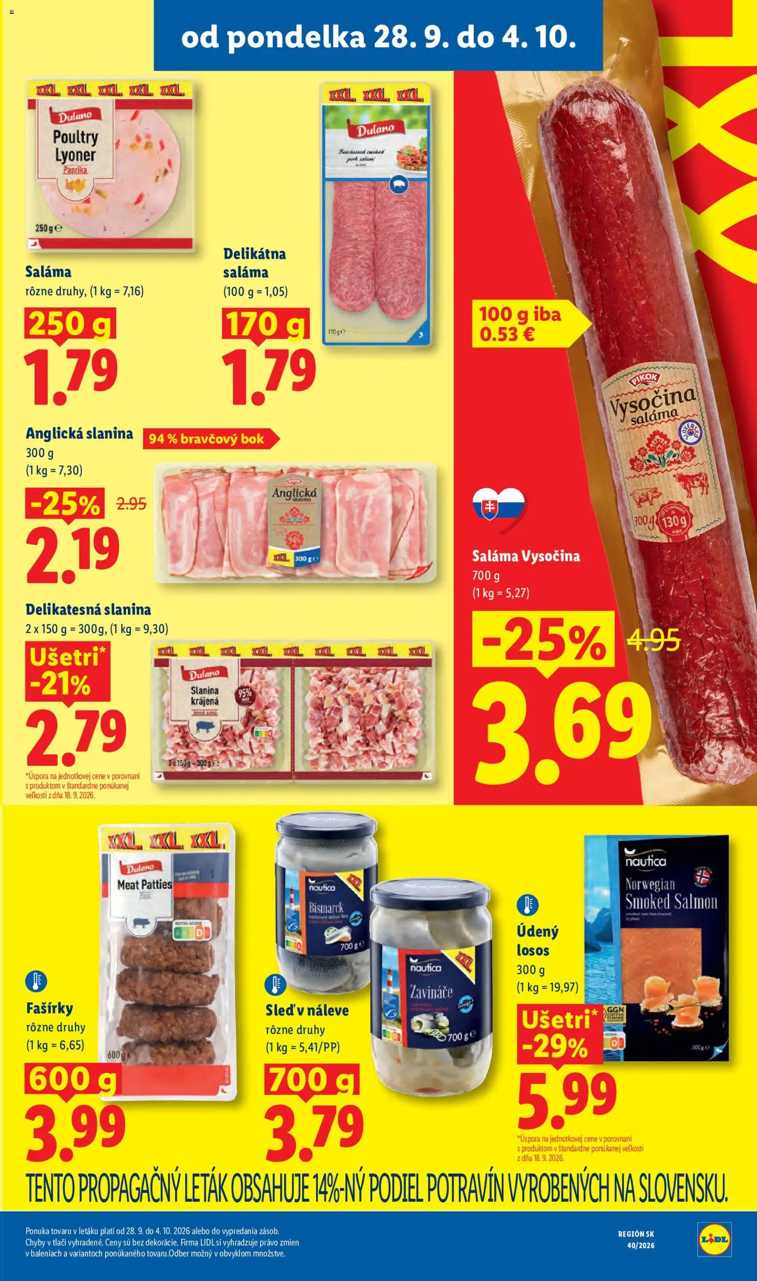 Nové Lidl akcie – leták je platný od 28.09.2026 | Strana: 25
