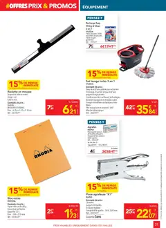 METRO - Prévisualisation de METRO Offres Prix & Promos Equipement valide à partir de 21.05.2026 | Page: 31 | Produits: Agrafeuse, Élastiques, Combinaison, Vileda