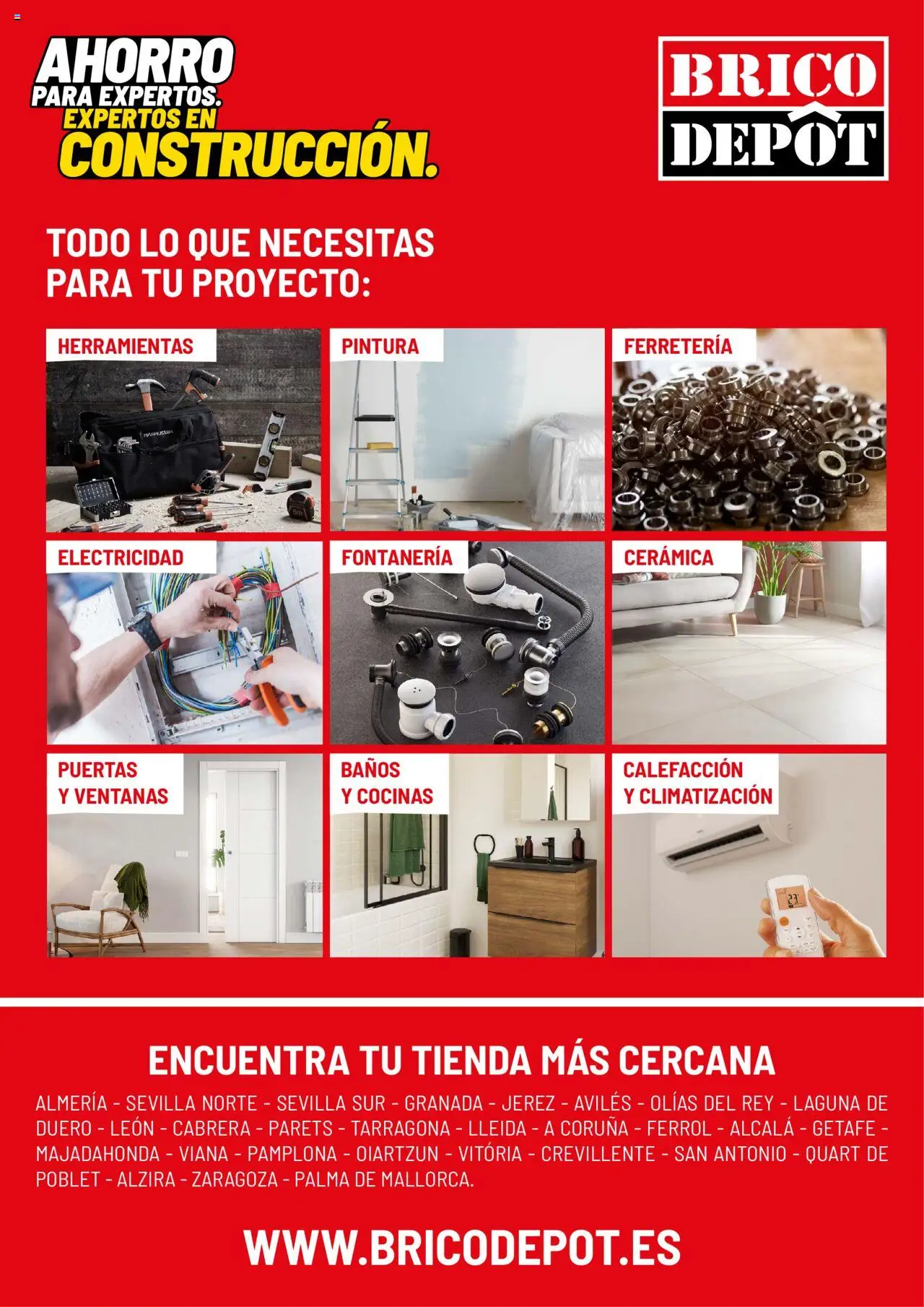 Brico Depôt Catálogo Construcción │ válido desde el 01/04/2025 | Página: 34 | Productos: Herramientas, Granada, Puertas