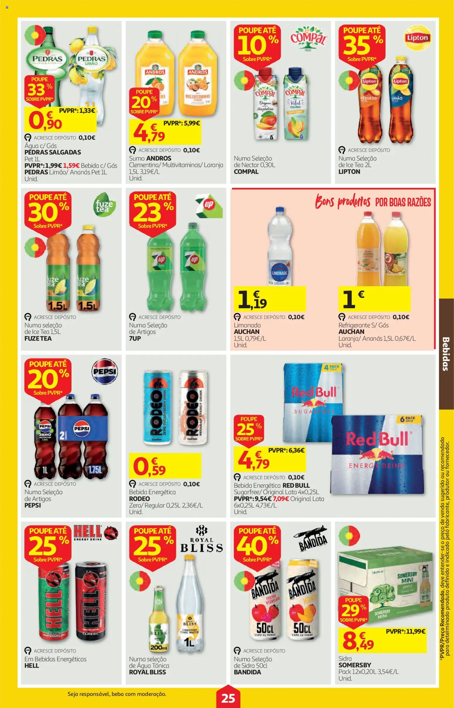 Auchan folheto │ válido de 22/10/2026 | Página: 25 | Produtos: Multivitaminas, Sidra, Bebida energética, Bebida