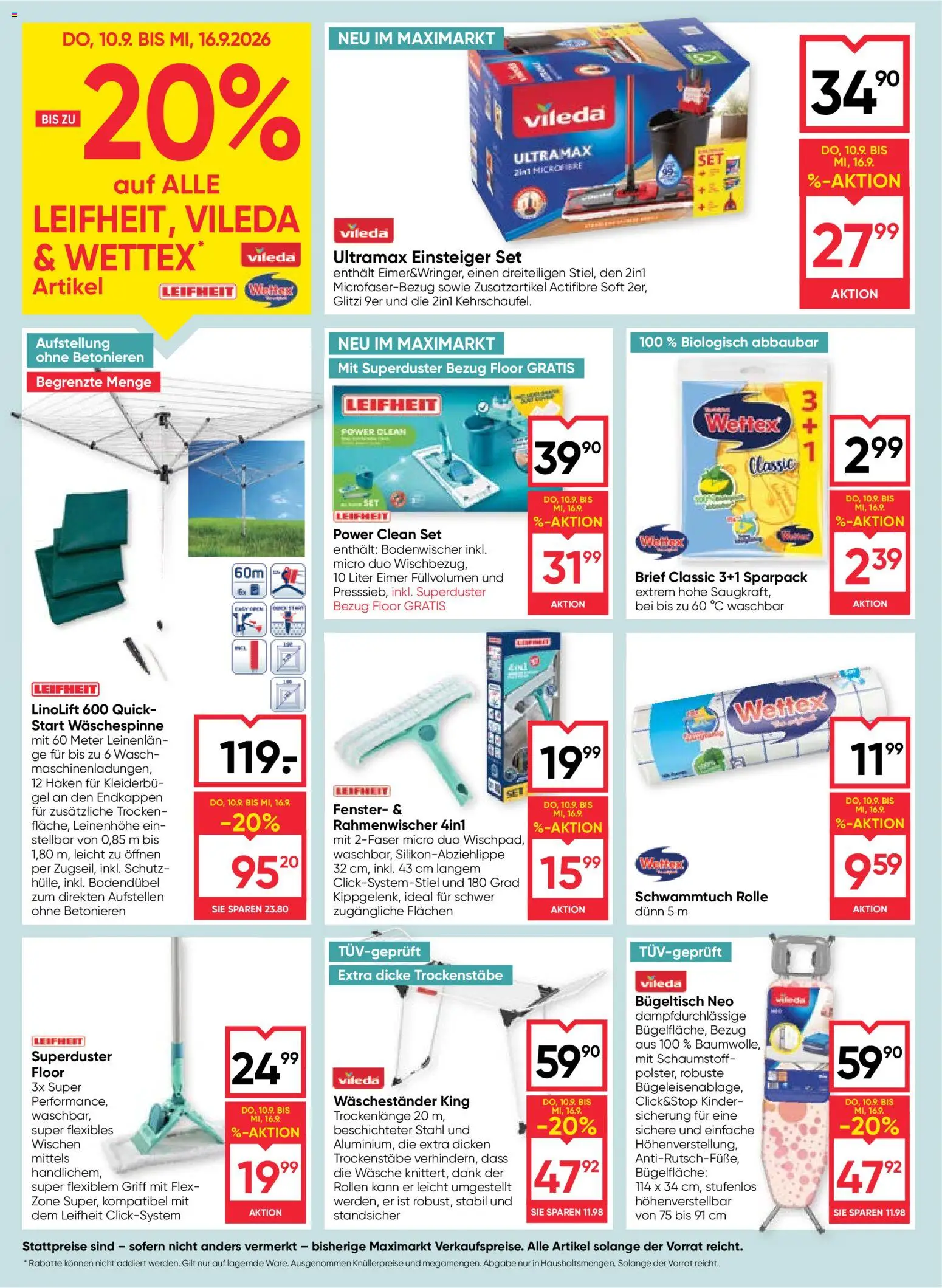 Maximarkt Flugblatt gültig ab 10.09.2026 | Seite: 16