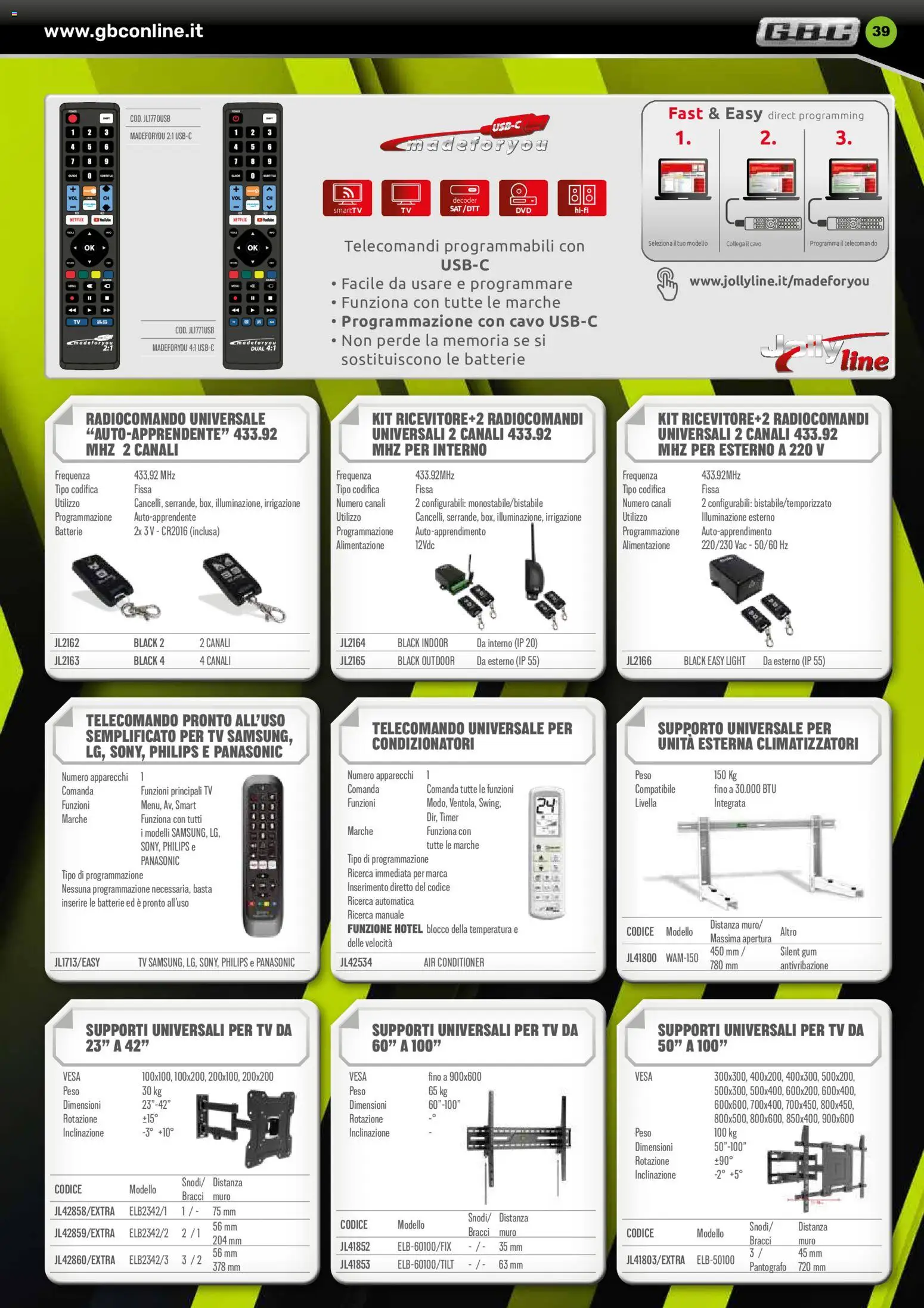 Volantino GBC del 17.06.2026 | Pagina: 39 | Prodotti: Telecomando, Decoder, Cavo, Batterie