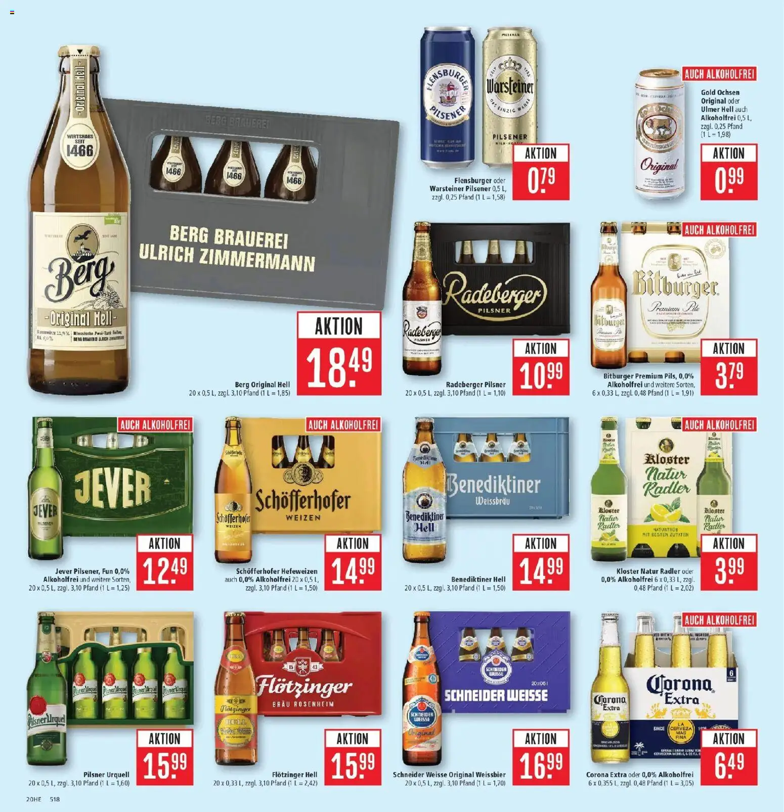 Marktkauf Prospekt Heidenheim (ab 31.08.2026) » Angebote online | Seite: 28 | Produkte: Benediktiner hell, Radler, Warsteiner, Jever