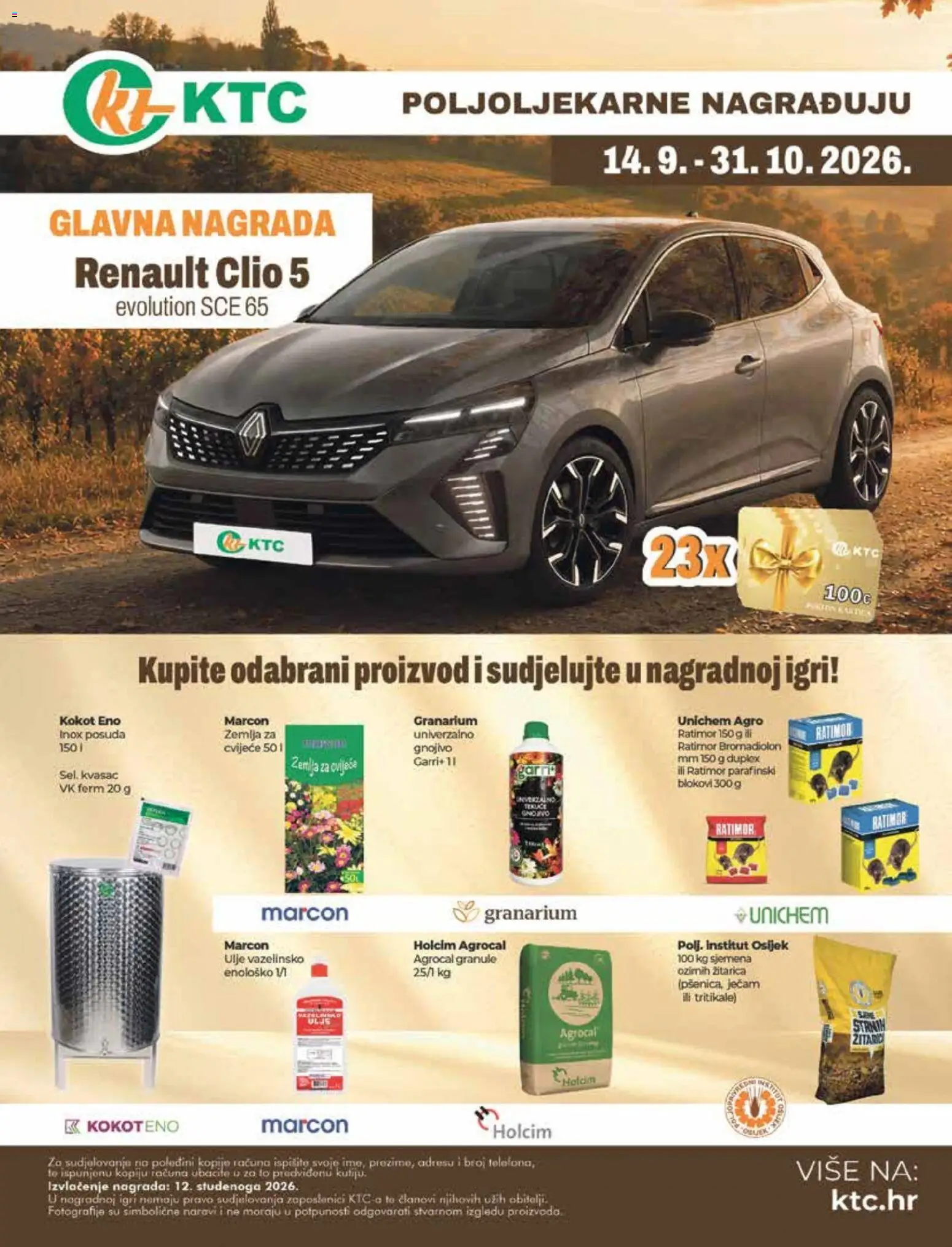 KTC katalog | vrijedi od 16.09.2026 | Stranica: 23 | Proizvodi: Cvijeće, Ulje, Zemlja za cvijeće, Kvasac