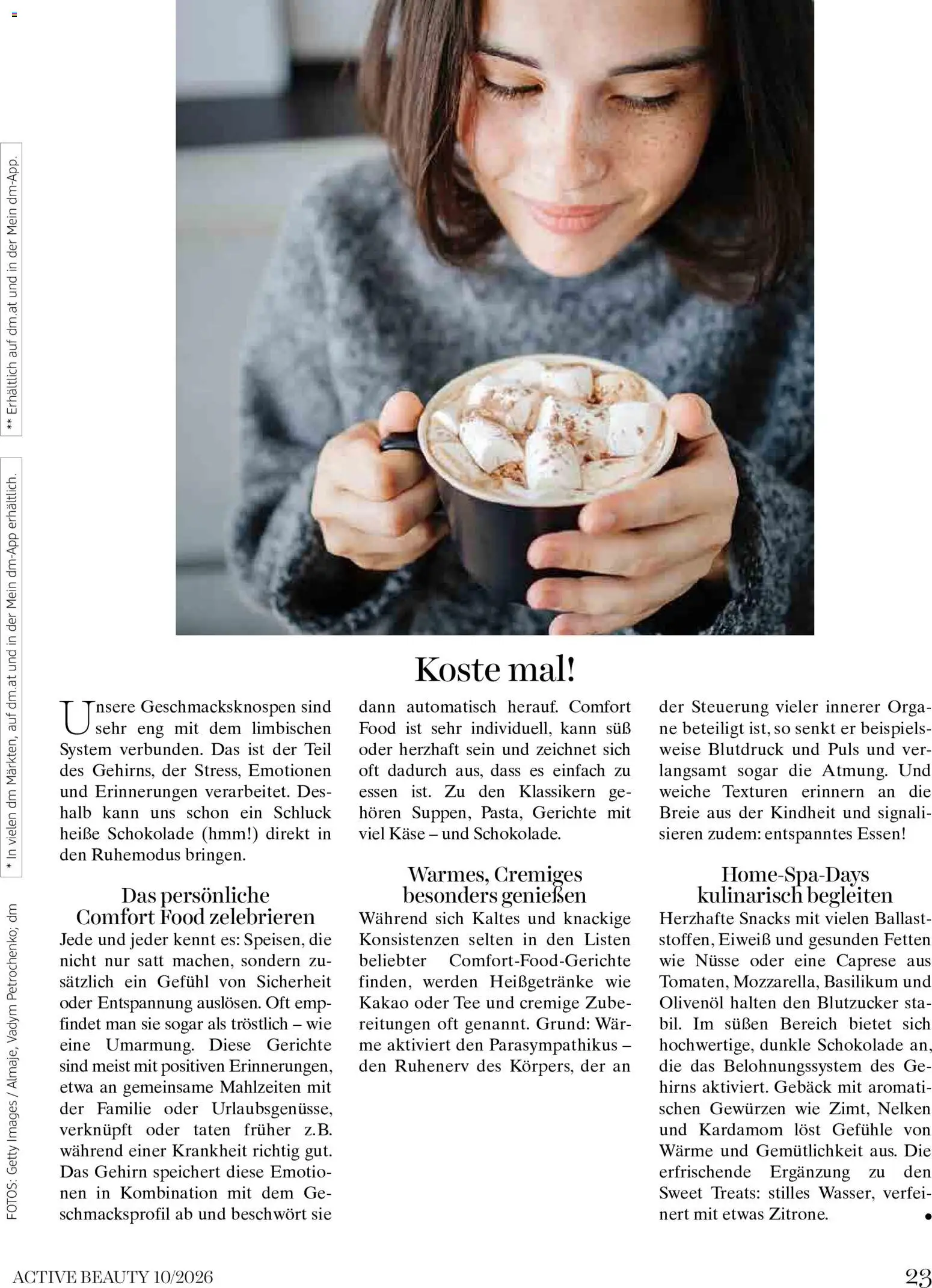 dm drogerie markt Magazin October 2026 gültig ab 01.10.2026 | Seite: 23 | Produkte: Nüsse, Heiße Schokolade, Gebäck, Schokolade
